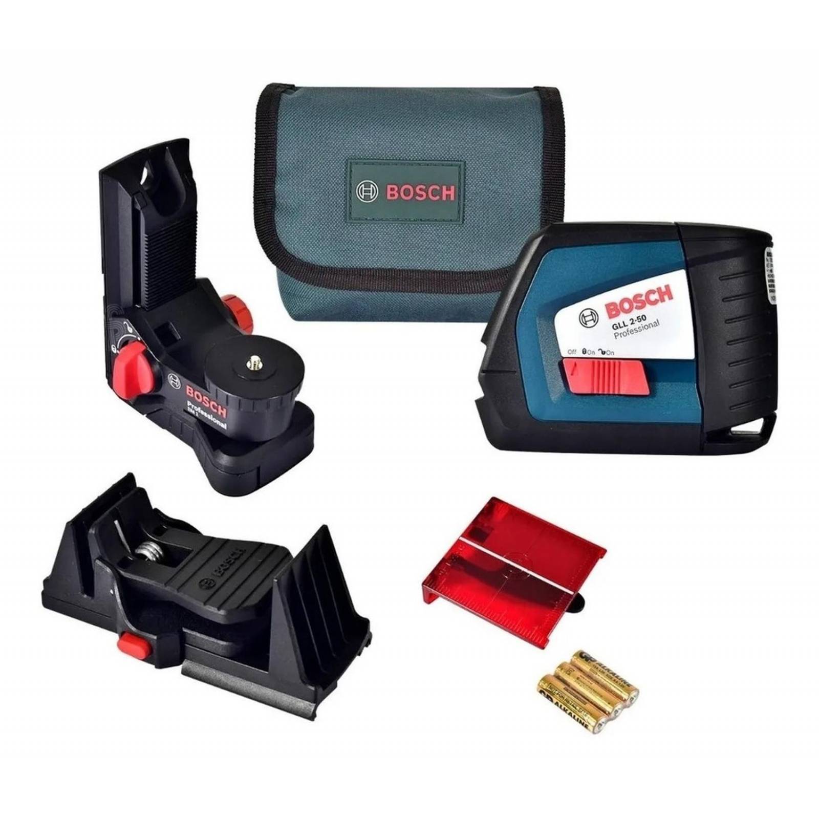 Nivel Láser De Líneas Bosch Gll 2-50 + Sopore + Maletin 