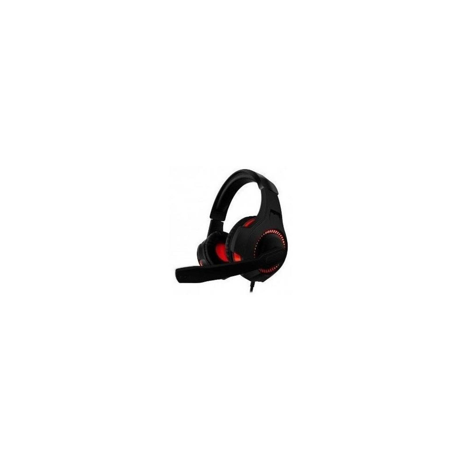 Eagle Warrior Audifonos Gamer ECHO, Alambrico, 3.5mm, Negro/Rojo