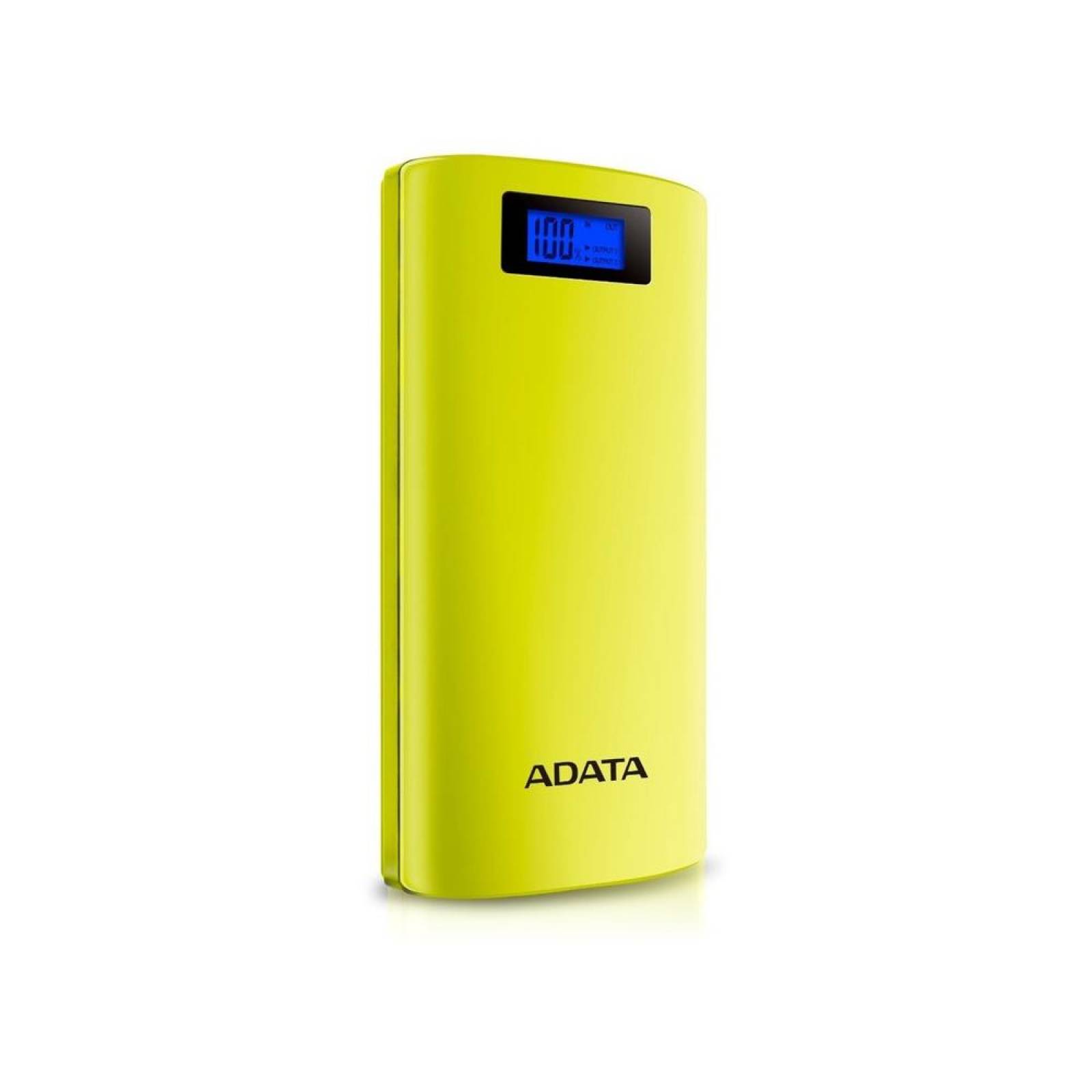 Cargador Portatil Adata Power BANK P20000D, 20000mAh, Amarillo