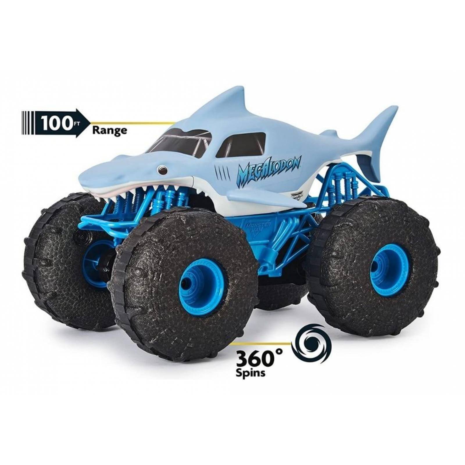 Monster Jam Megalodon Storm Rc Carga Usb Todo Terreno Y Agua 