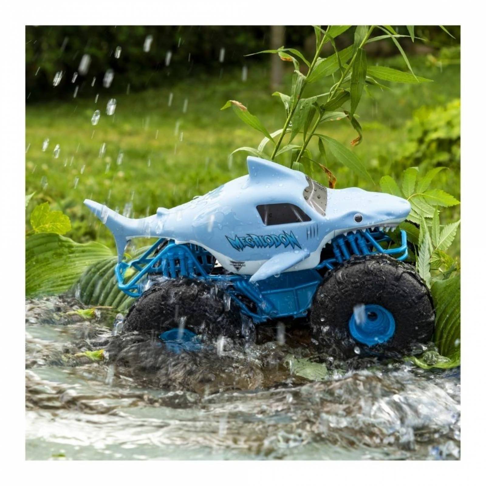 Monster Jam Megalodon Storm Rc Carga Usb Todo Terreno Y Agua 