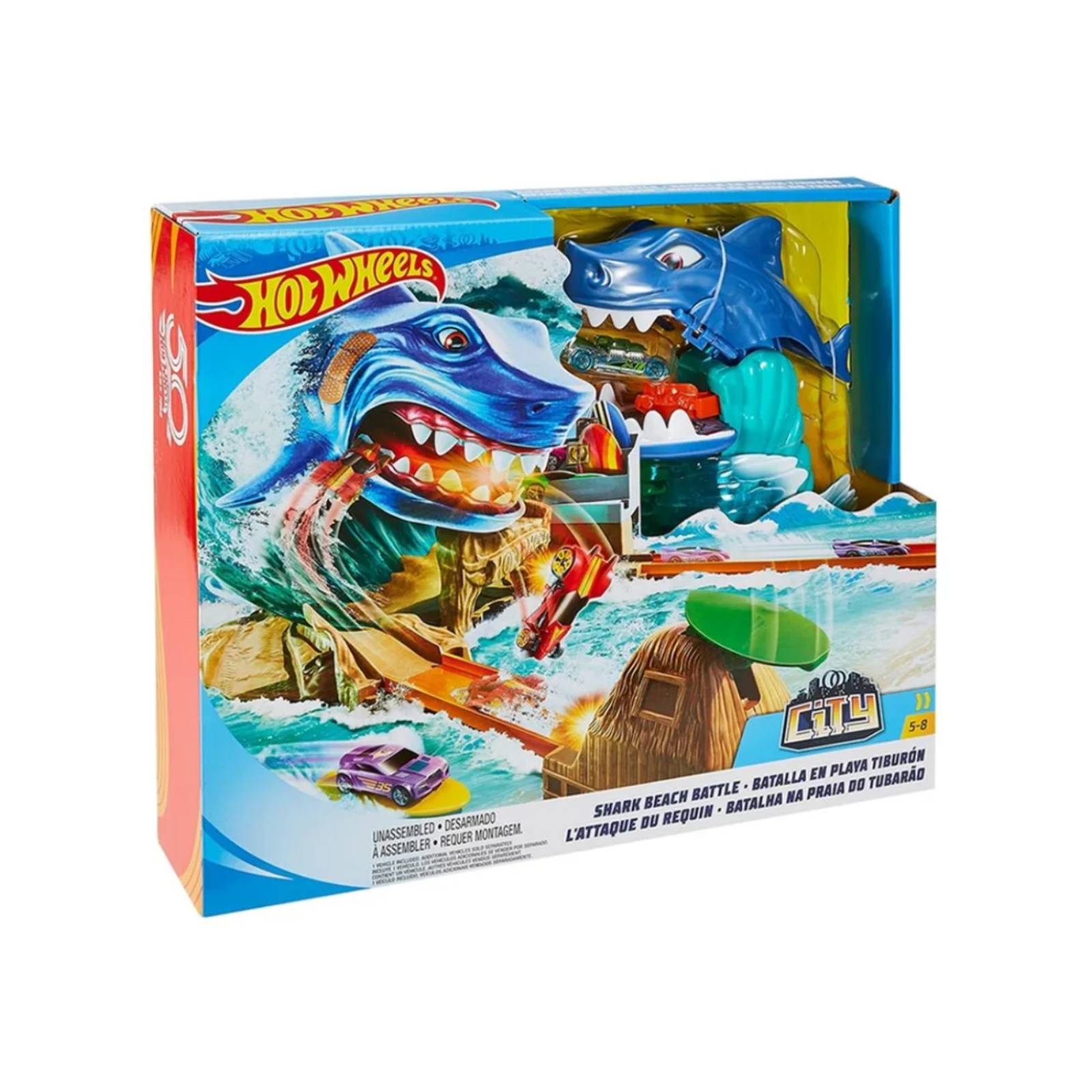 Hot Wheels Batalla En Playa Tiburon