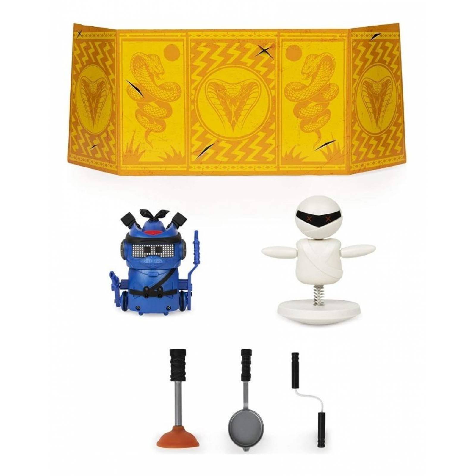 Ninja Bots Con Muñeco De Entrenamiento Incluido Spin Master 