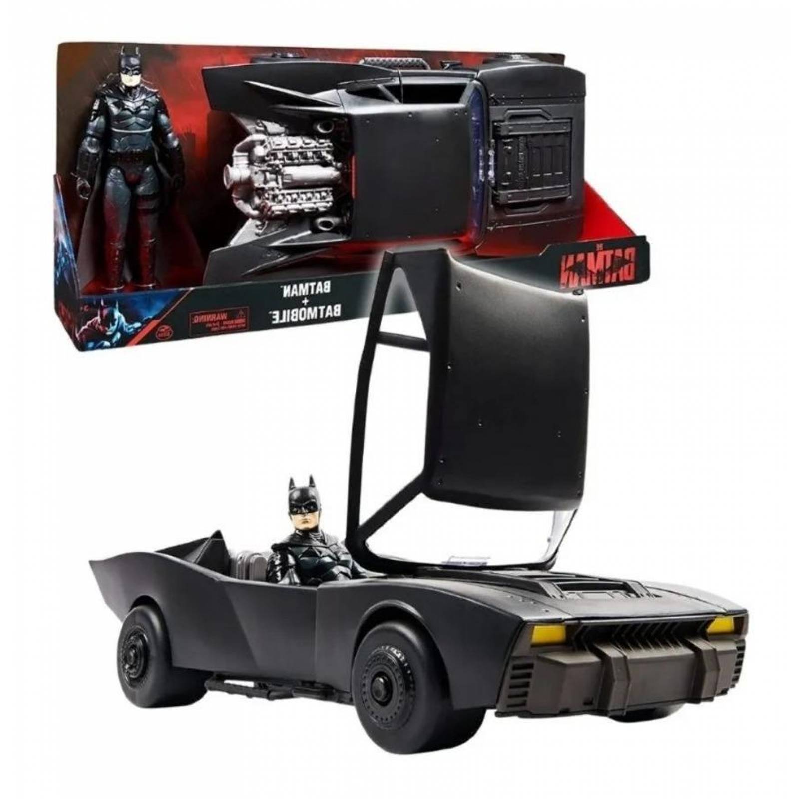 The Batman + Batmobile Con Figura De 12 Pulgadas 