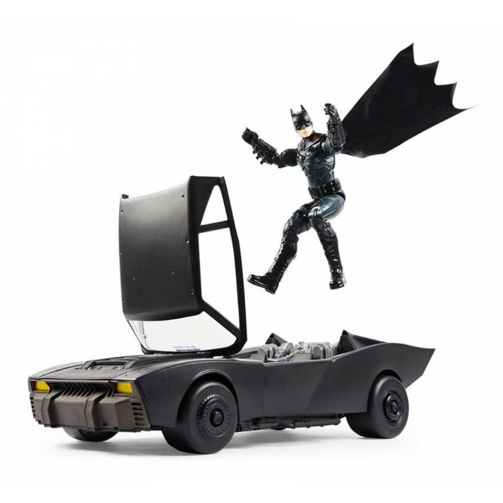The Batman + Batmobile Con Figura De 12 Pulgadas 