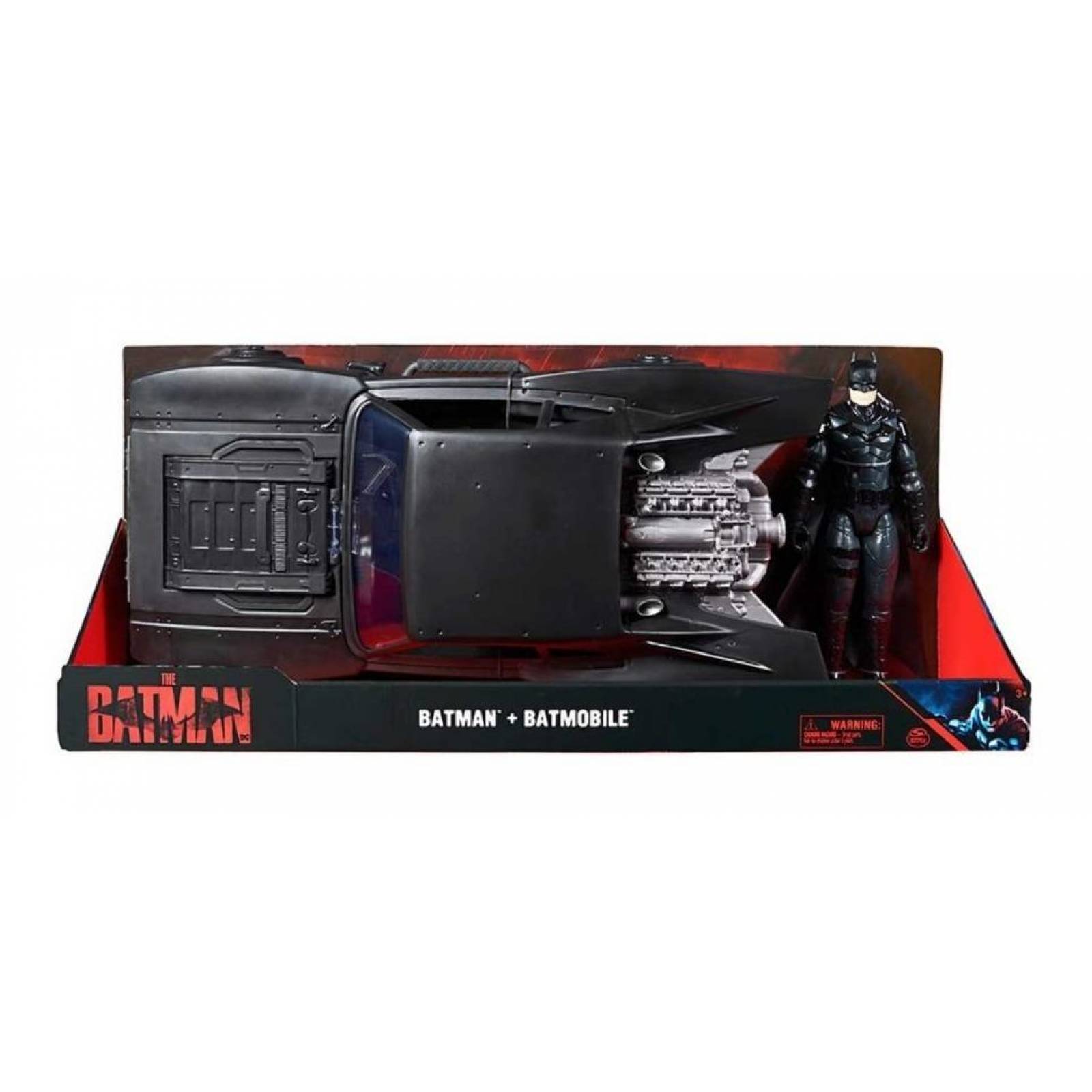 The Batman + Batmobile Con Figura De 12 Pulgadas 