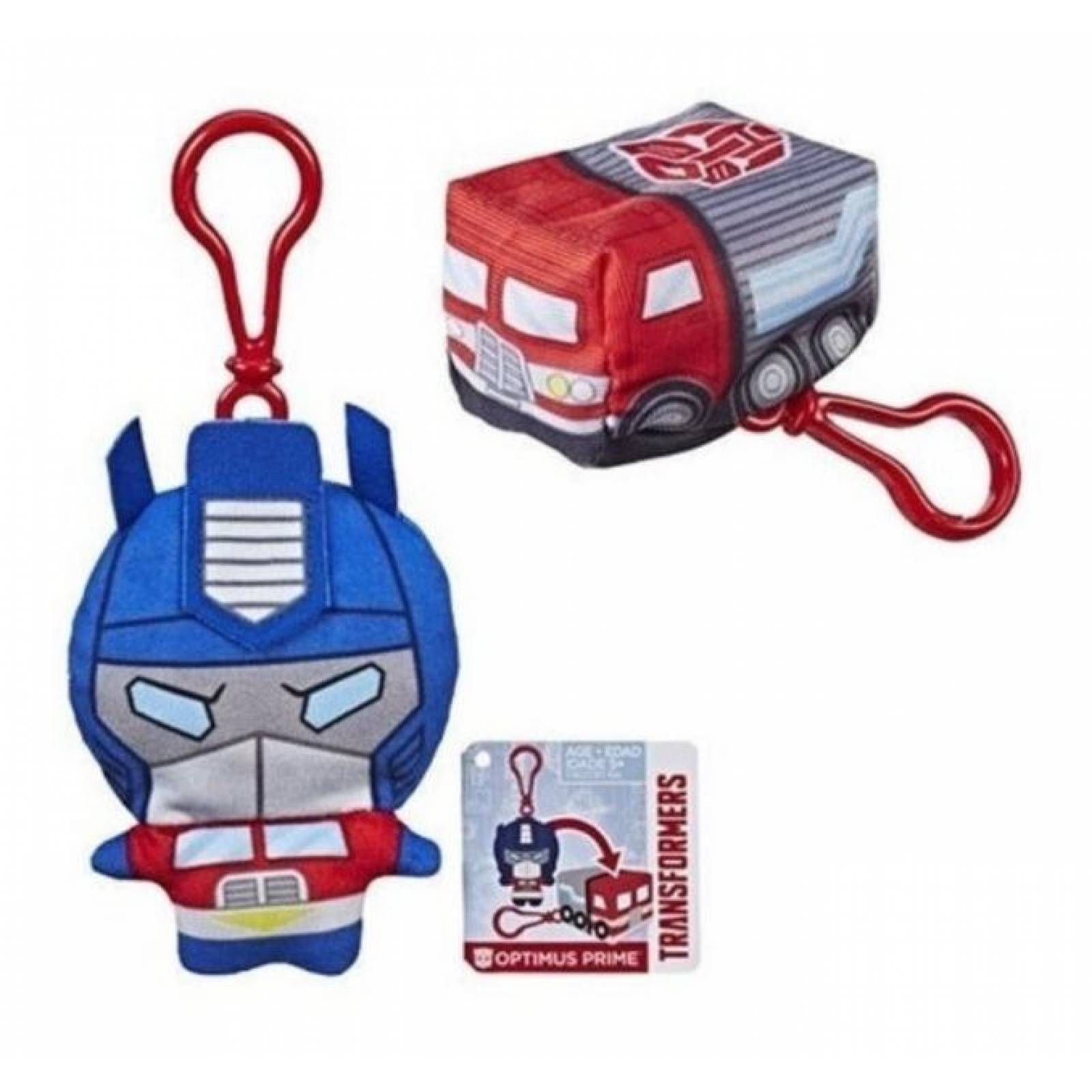 Transformers Peluche Con Clip Reversible Set 12 Piezas 