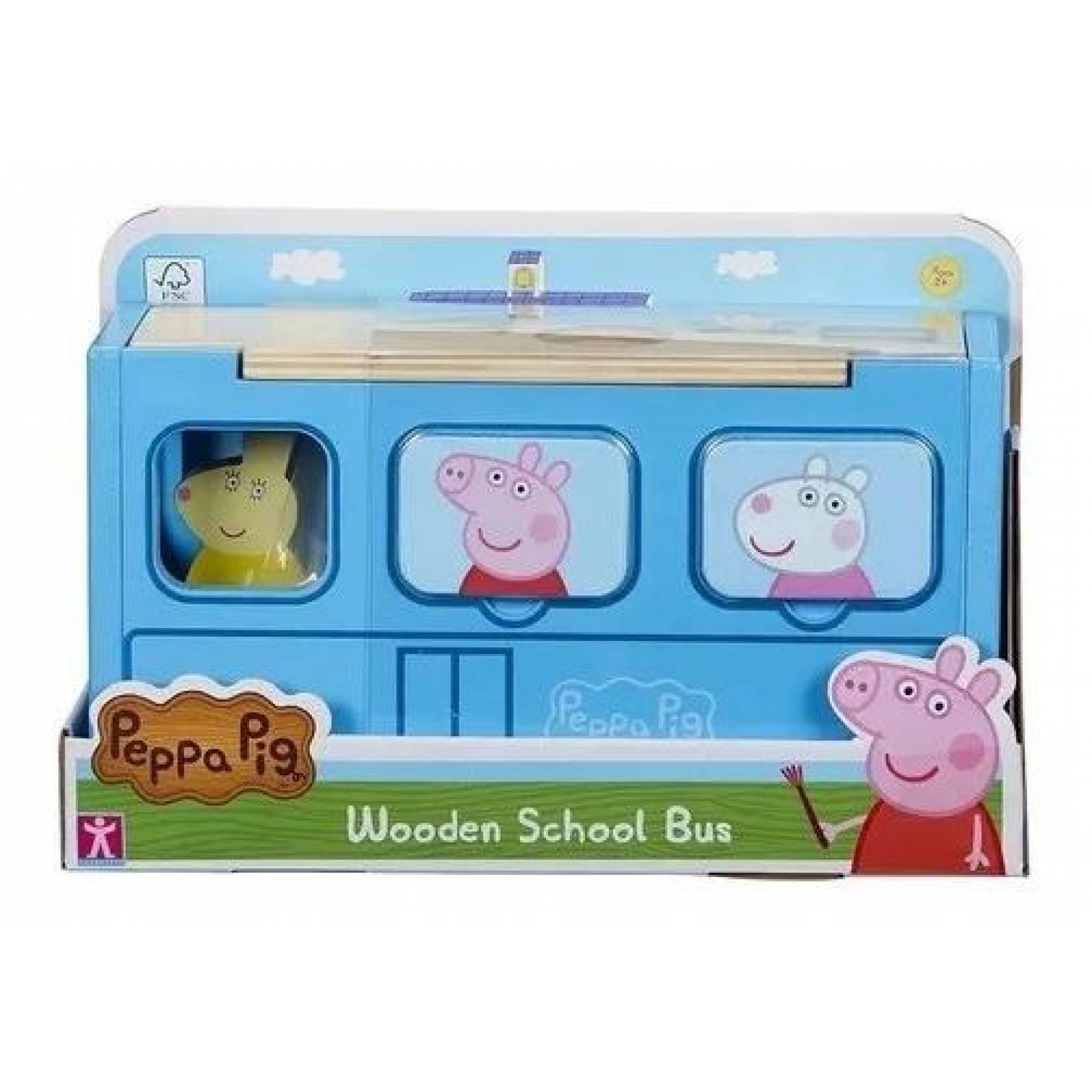 Peppa Pig Autobús Escolar De Madera Character 