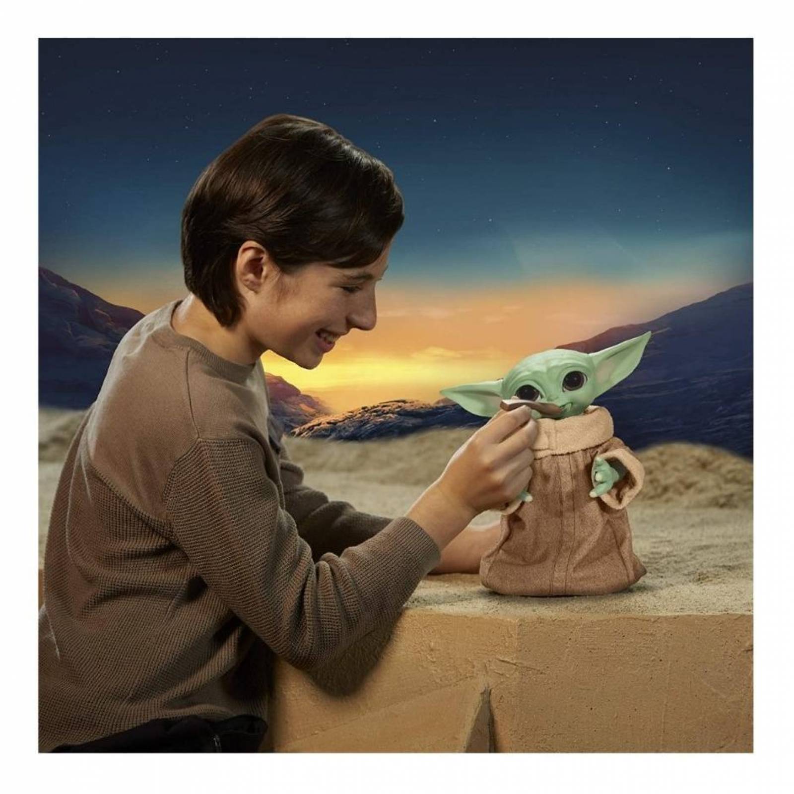  MATTEL Disney Star Wars Baby Yoda the Child Mandalorian -  Peluche de 11 pulgadas de alto : Juguetes y Juegos