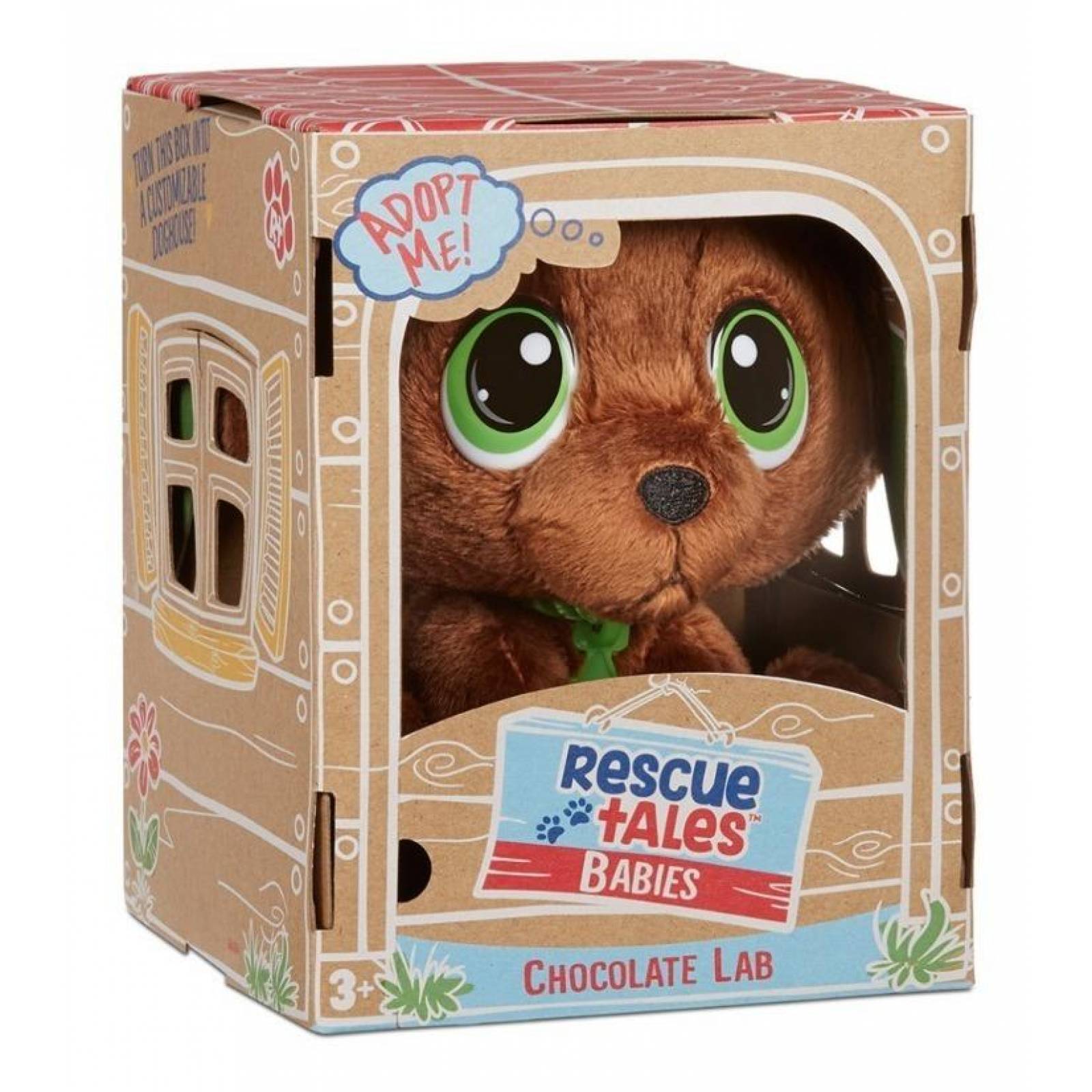 Rescue Tales Babies Adoptame Chocolate Lab Peluche 