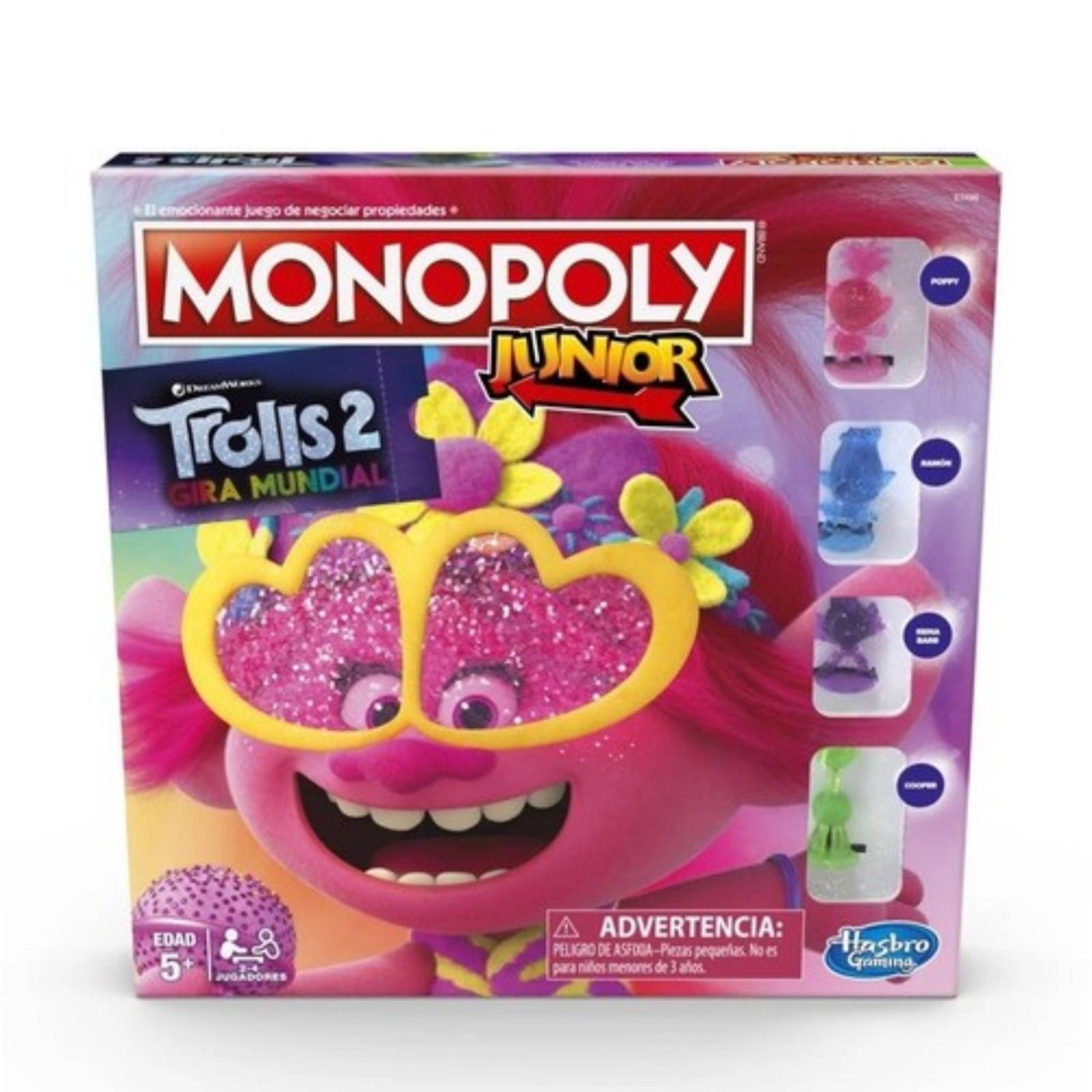 Monopoly Jr Trolls World Tour Hasbro 