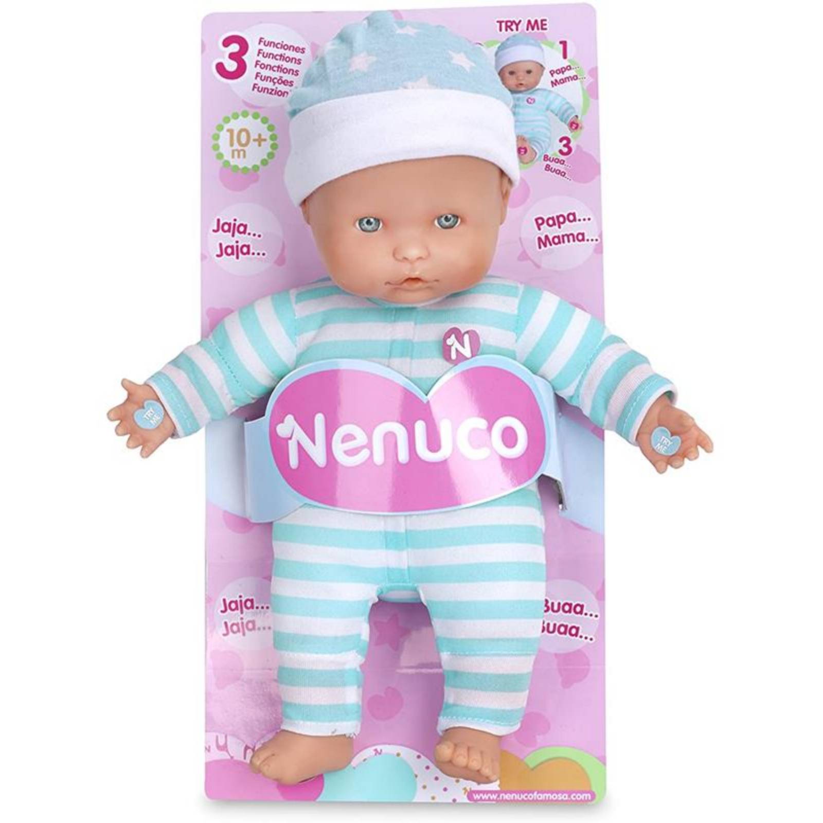Nenuco Baby Funciones Rayas Azul