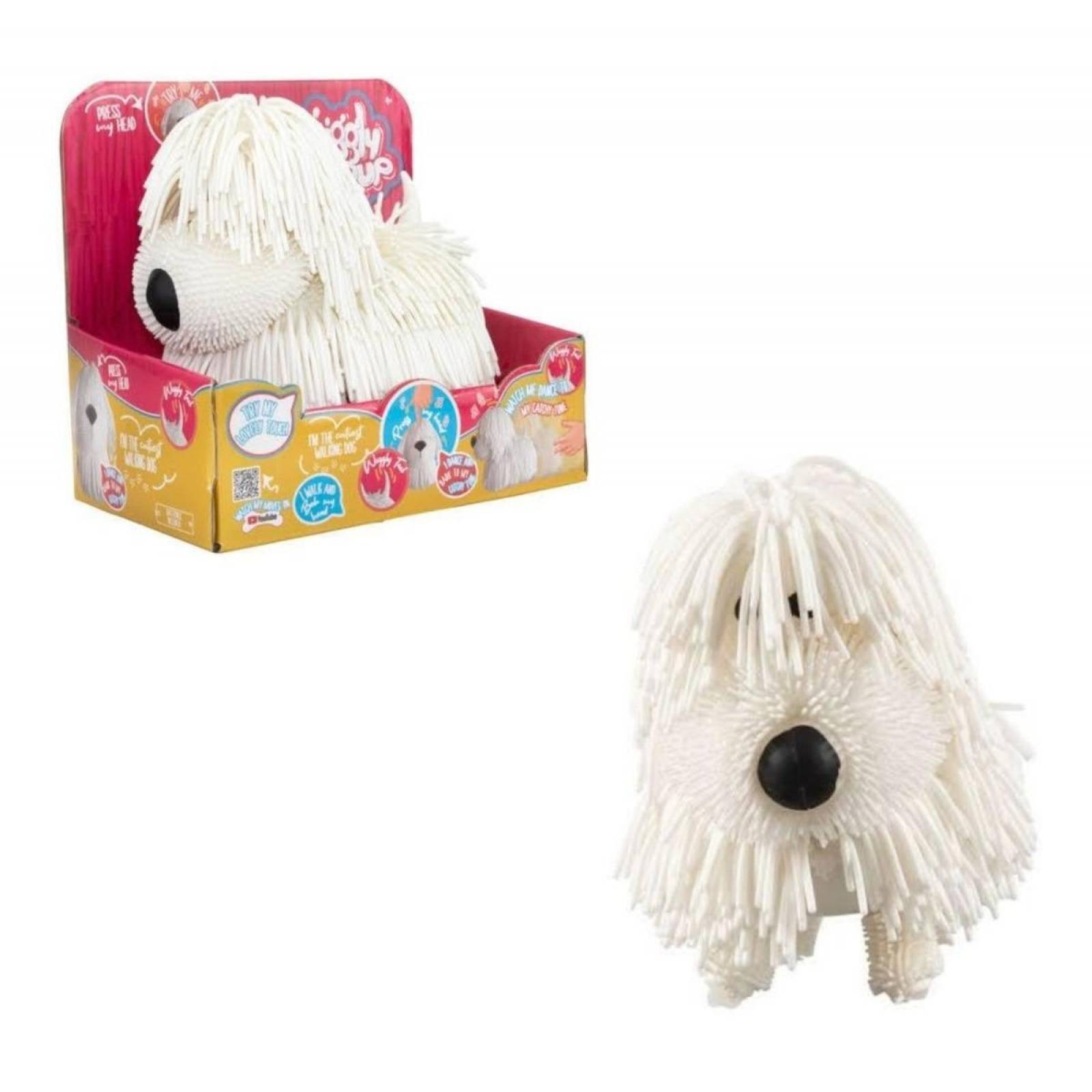 Jiggly Pup Perrito Blanco Baila, Ladra Y Camina 