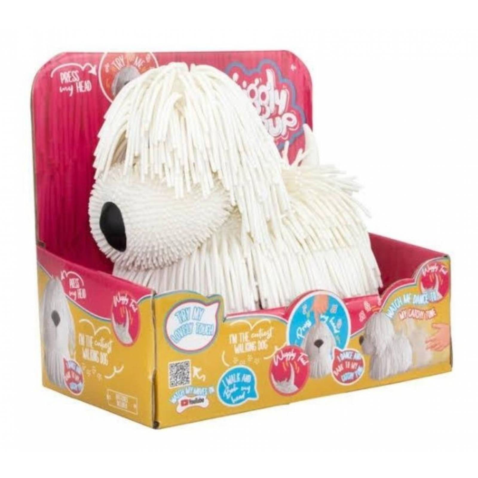 Jiggly Pup Perrito Blanco Baila, Ladra Y Camina 