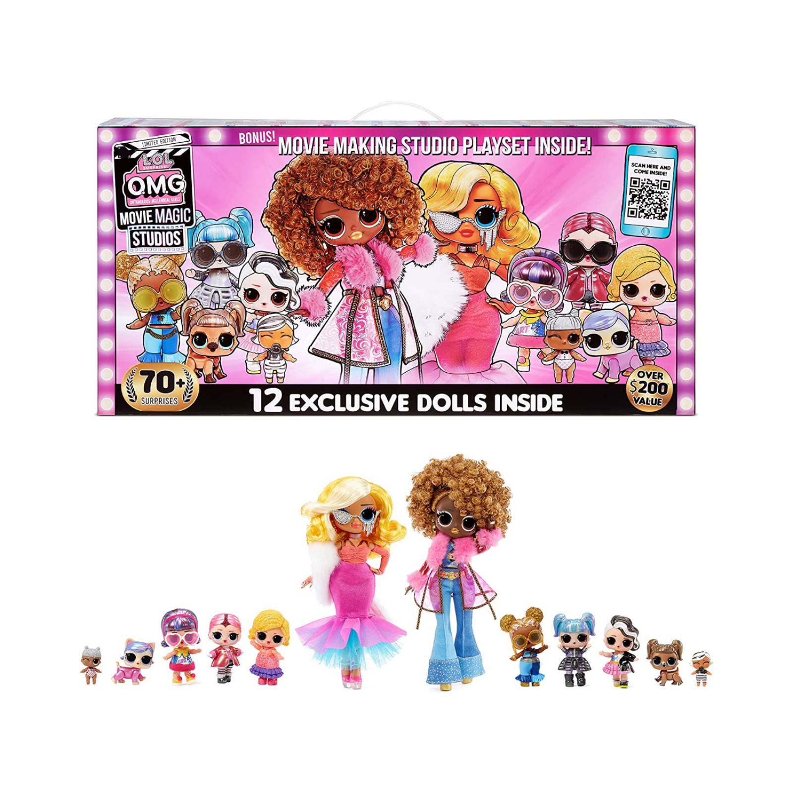 LOL Surprise Juego de Estudio de Cine 12 exclusivas muñecas 
