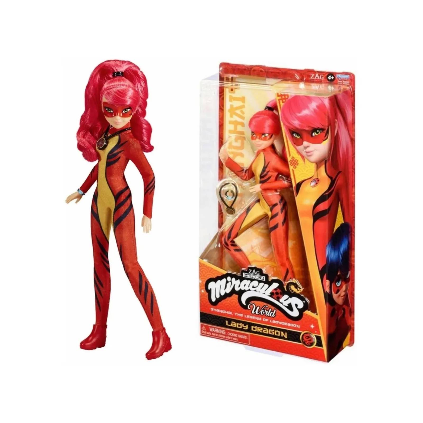 Miraculous Lady Dragon Fashion Doll Figura Articulada 27 Cm