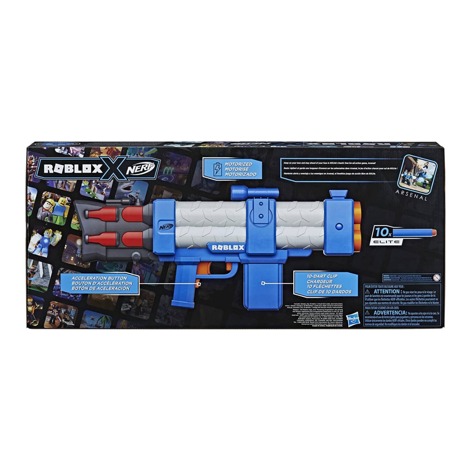 Nerf Roblox Arsenal Lanzador Motorizado 