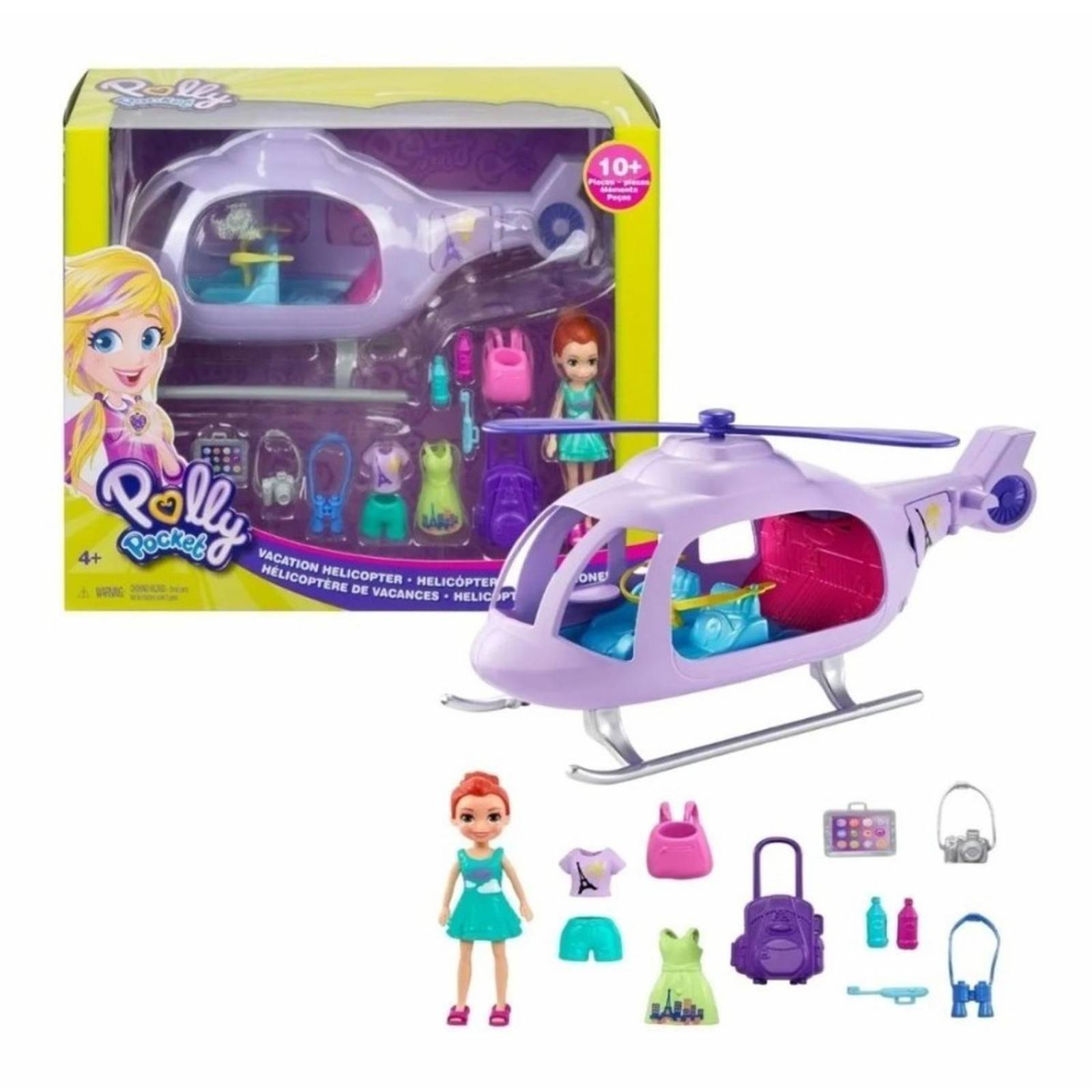 Polly Pocket Helicoptero De Vacaciones Mattel 