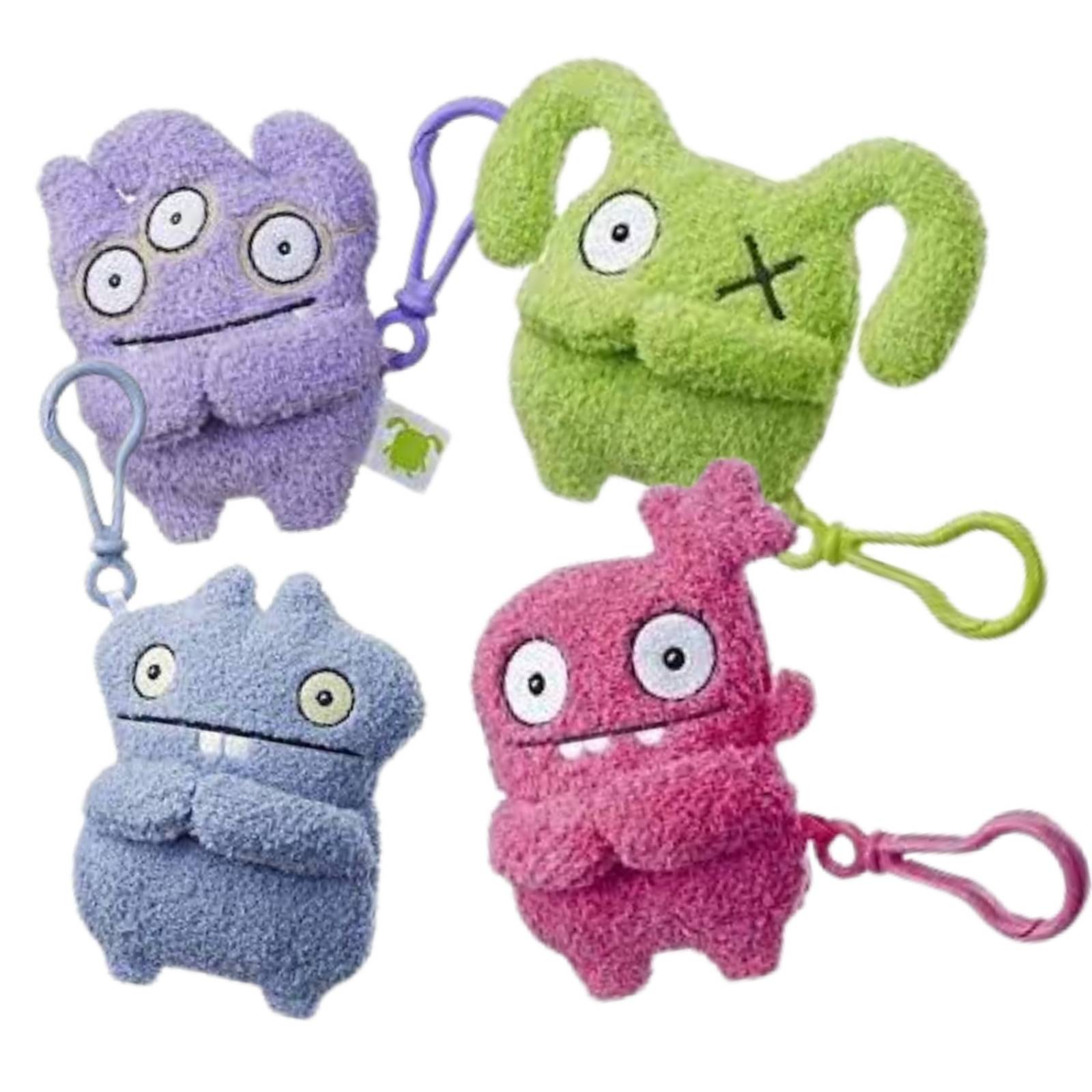 Ugly Dolls Peluches Con Clip Set 4 Piezas Trax Moxy Babo Ox 