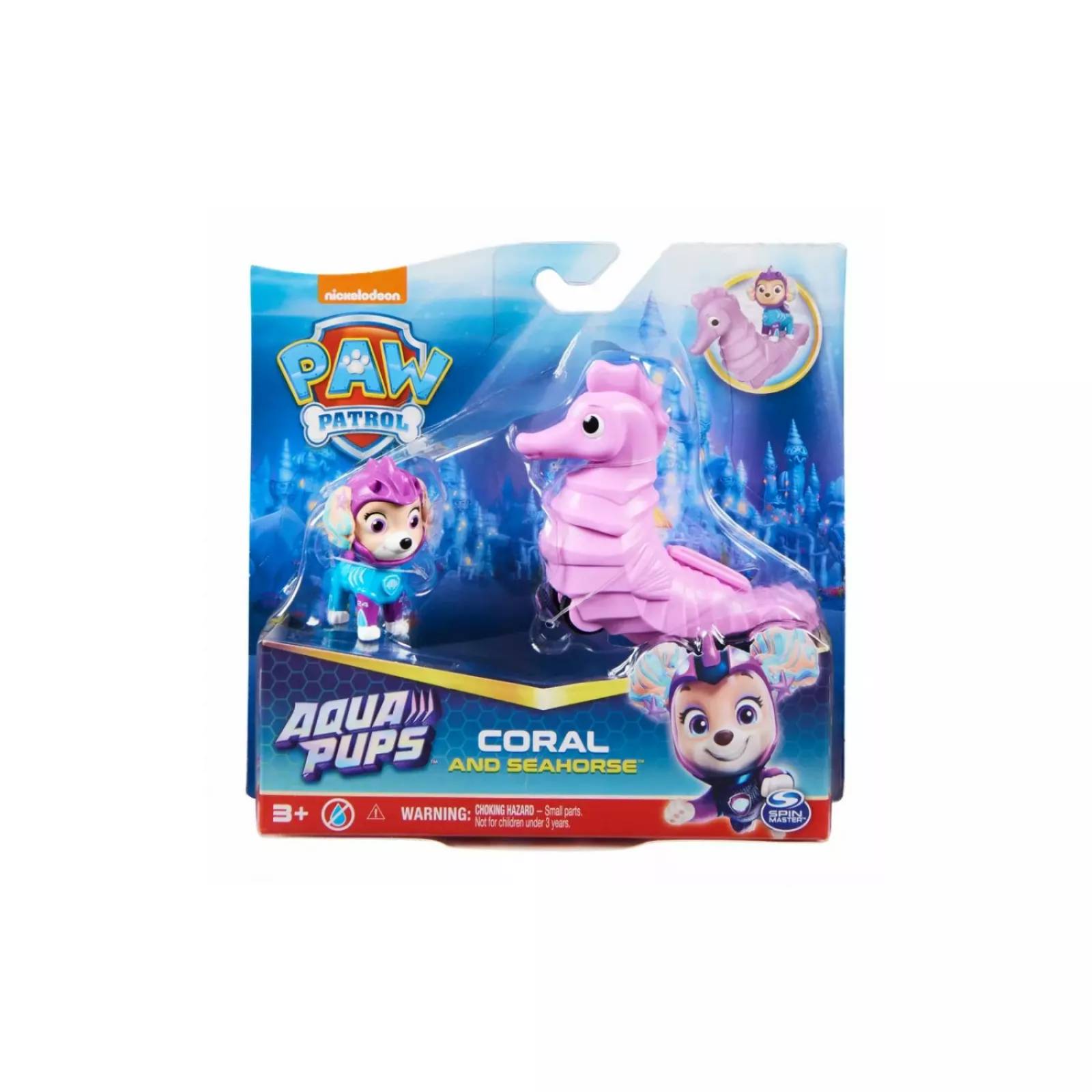 Paw Patrol Aqua Pups Coral y Caballo de Mar 