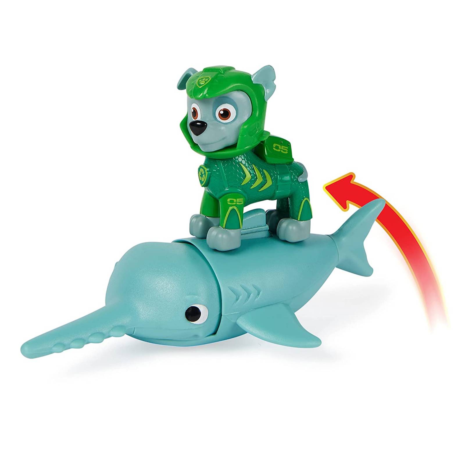 Paw Patrol Aqua Pups Rocky y Tiburón Sierra 