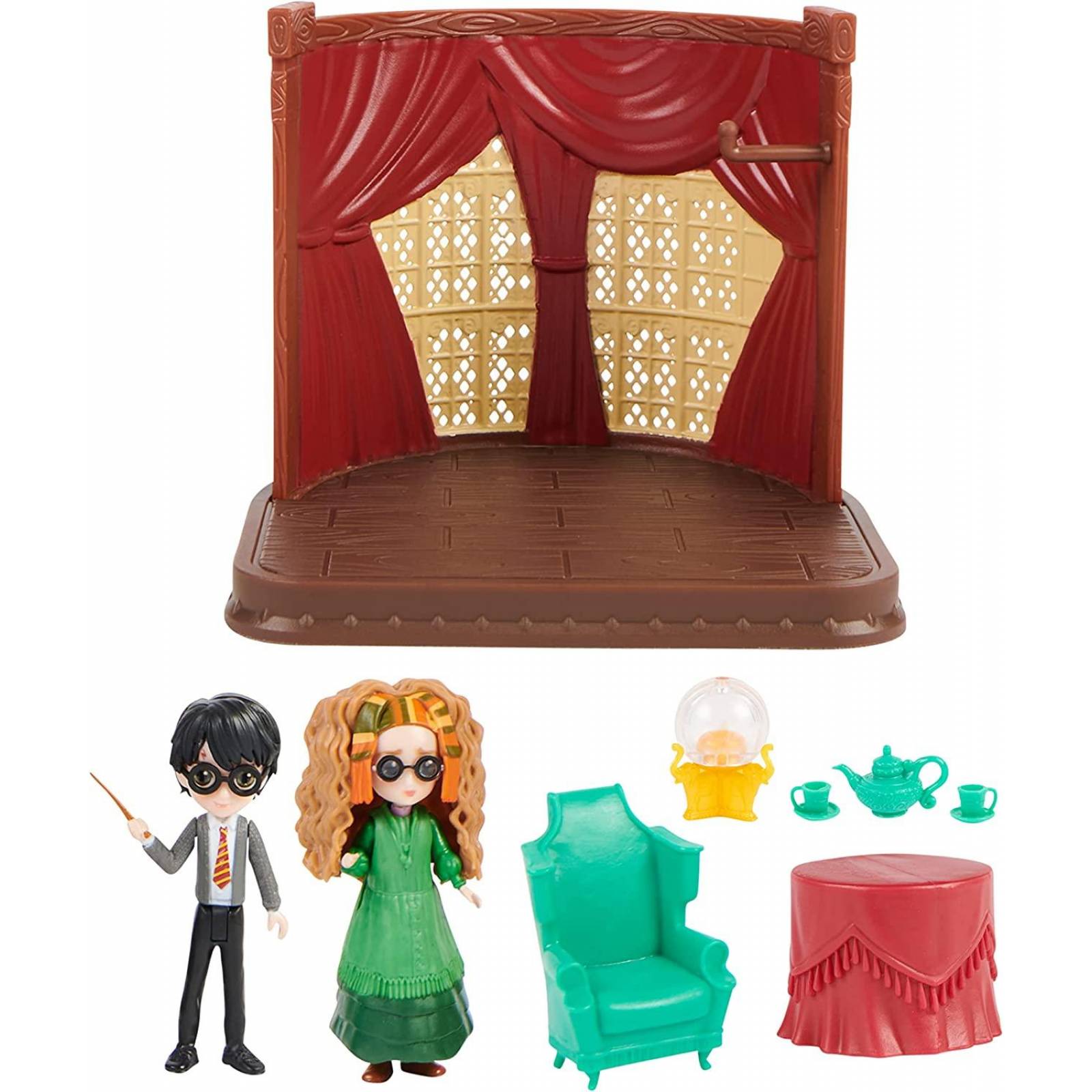 Puzzle 3D De Madera Harry Potter - Aula De Adivinación Con Bola De Cristal Y Juego De Té - Maqueta Oficial Con Piezas Móviles - Kit DIY Para Adultos - Decoración Coleccionable De Estilo Oscuro