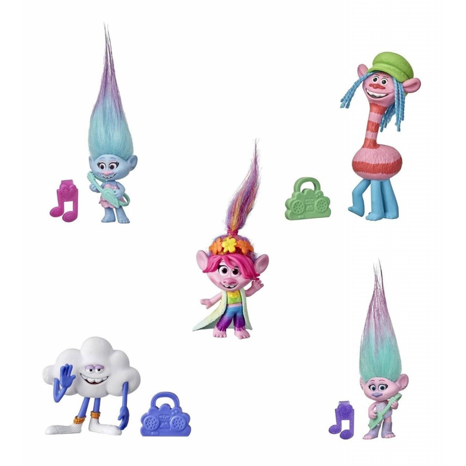 Trolls World Tour Set De 6 Personajes 