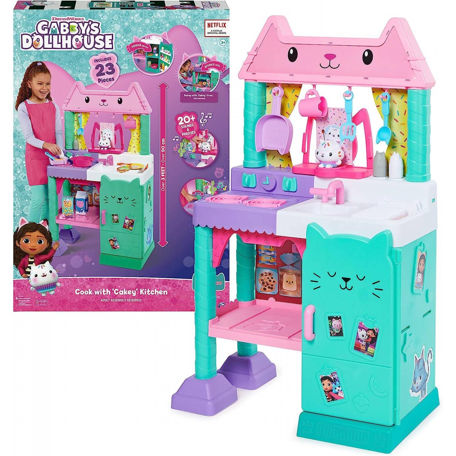 Gabby's Dollhouse Juego de Cocina Cakey Spin Master