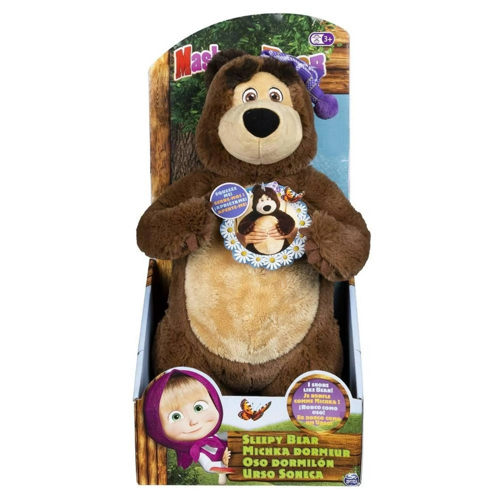 Masha y el Oso Peluche Oso Dormilón con Sonido