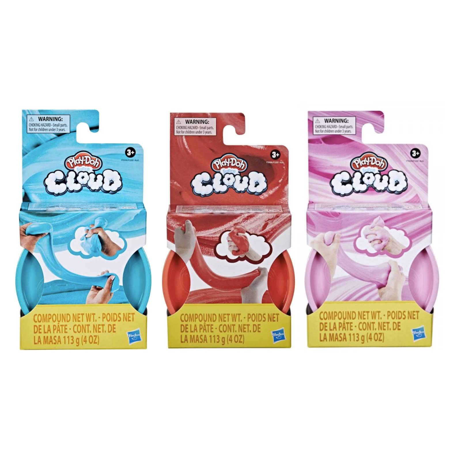 Play-Doh Super Cloud Slime 3 Masas Hasbro 