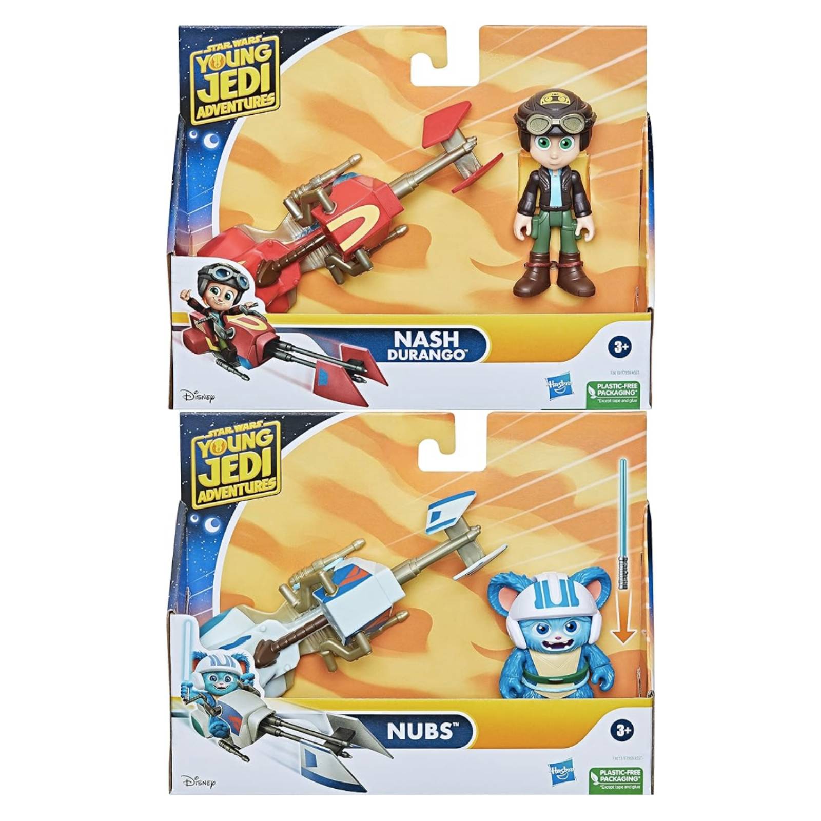 Star Wars Young Jedi Adventures Nash Durango y Nubs Naves 