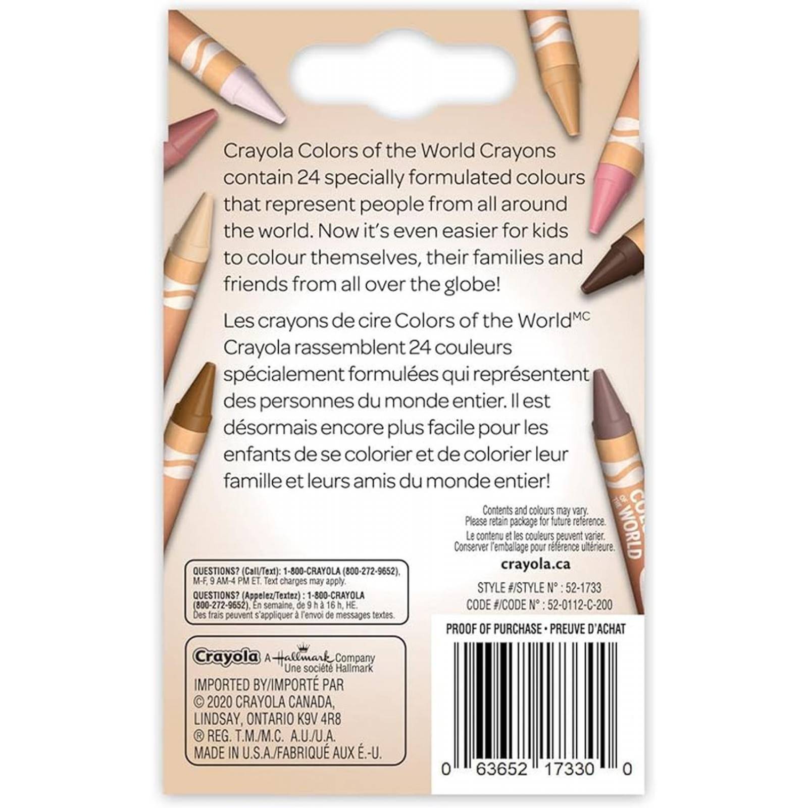 Crayola Colors of the World 24 Plumones Lavables 