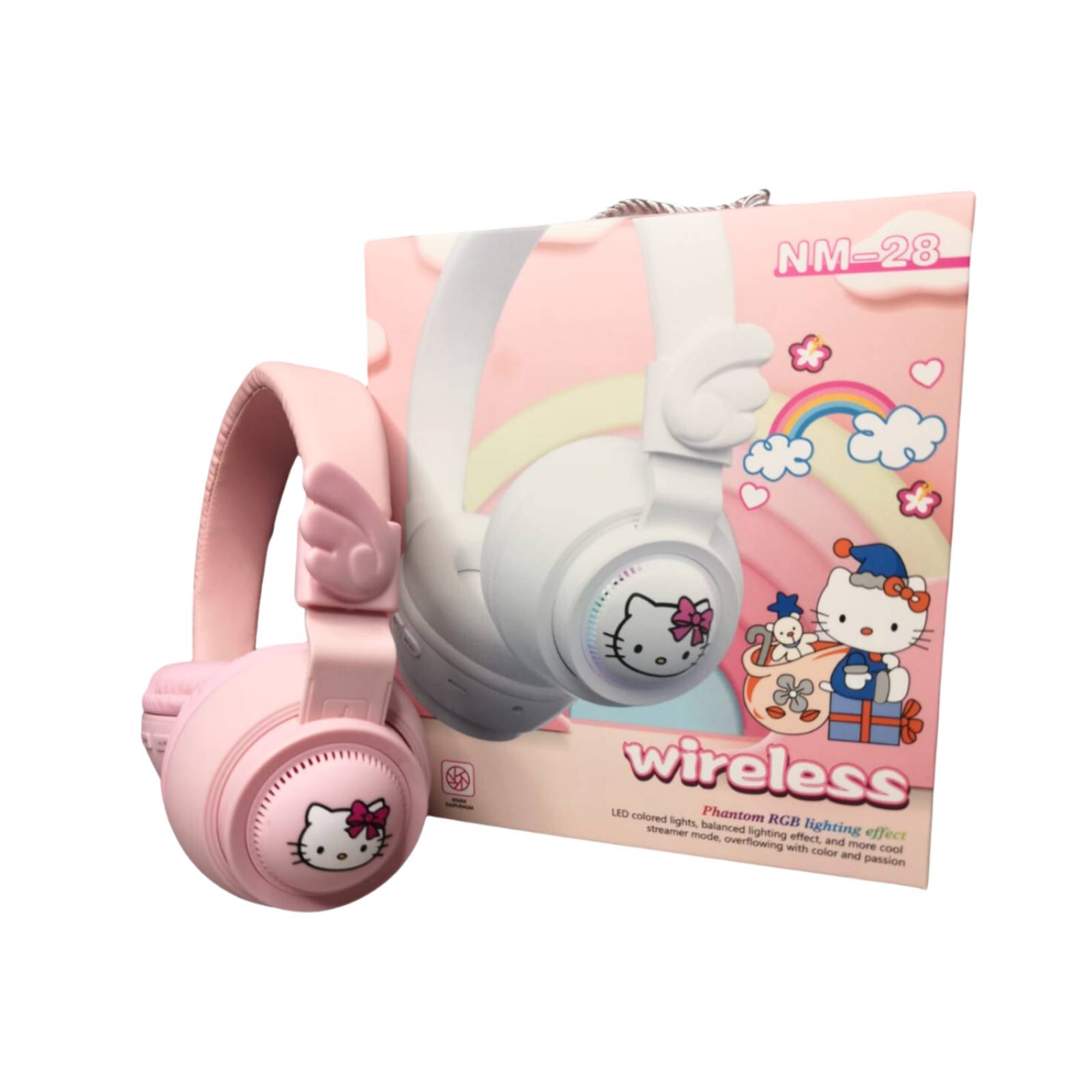 Audífonos de Diadema Bluetooth Hello Kitty con Luz 