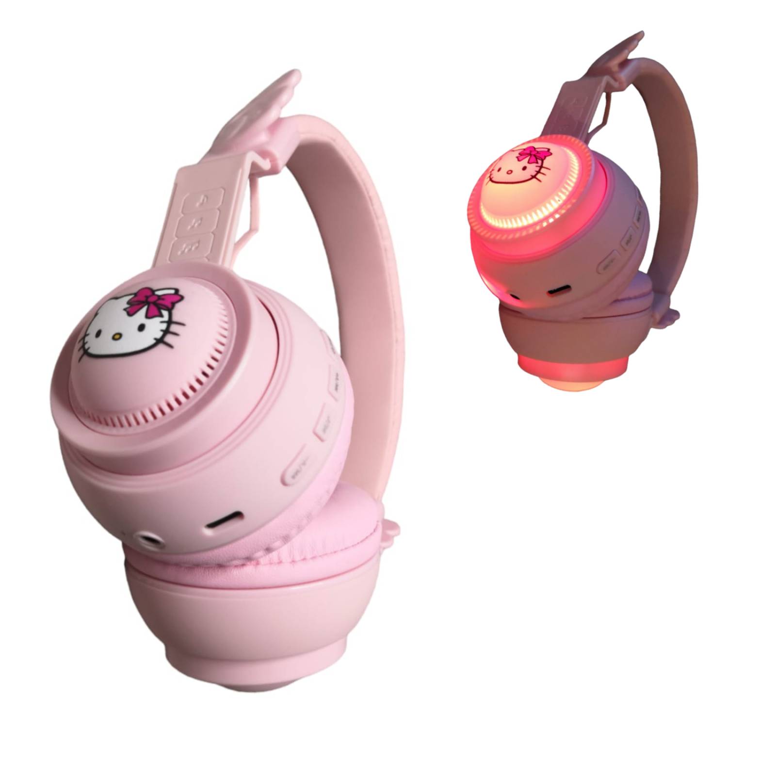 Audífonos de Diadema Bluetooth Hello Kitty con Luz 