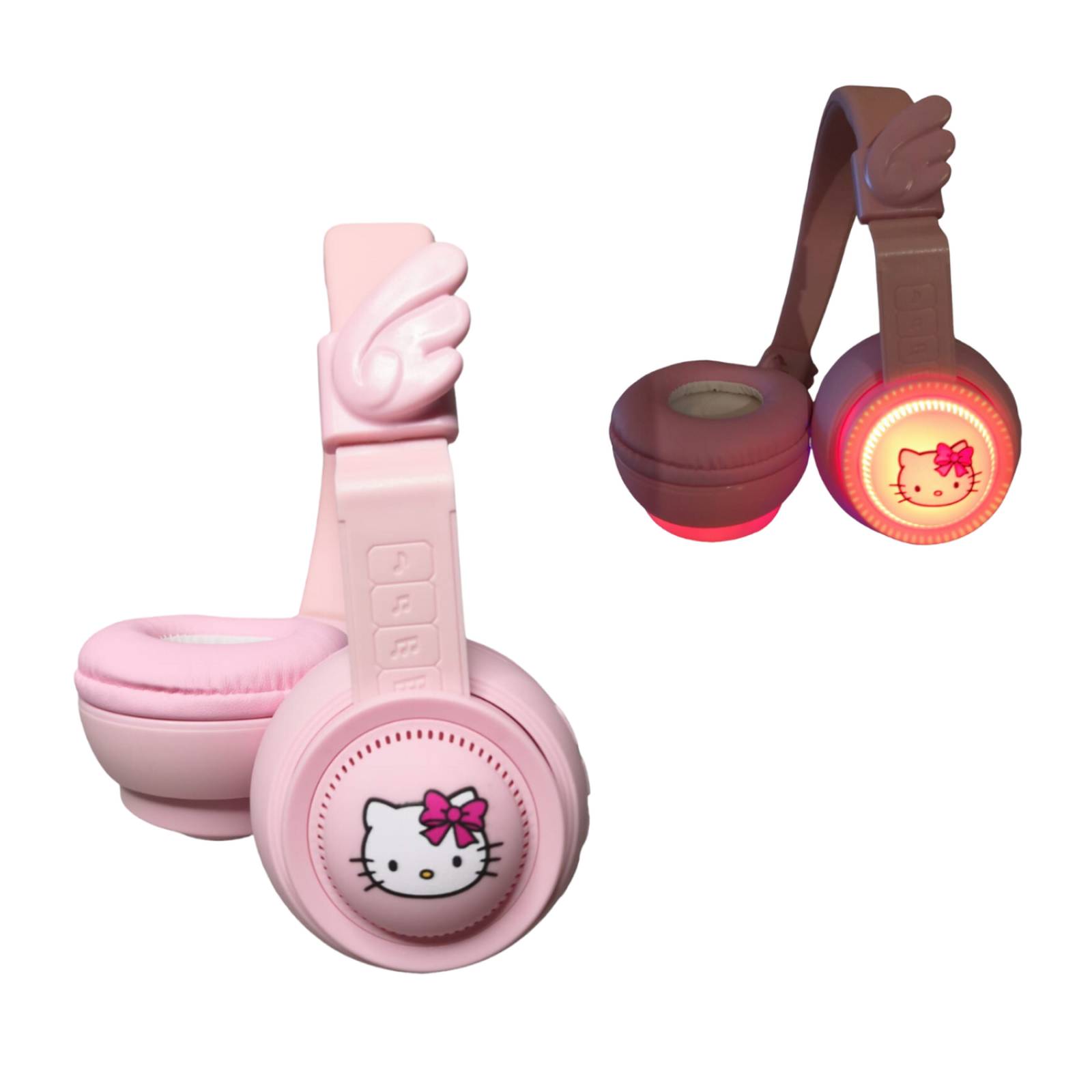 Audífonos de Diadema Bluetooth Hello Kitty con Luz 