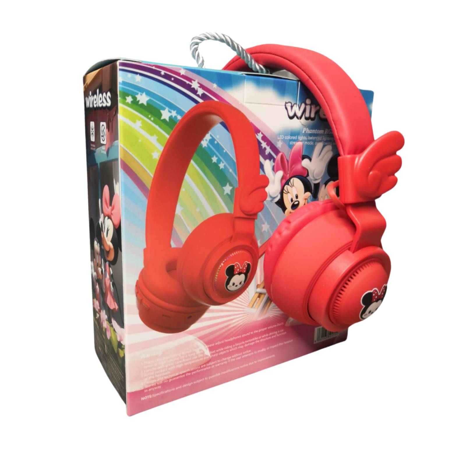 Audífonos de Diadema Bluetooth Minnie Mouse con Luz 