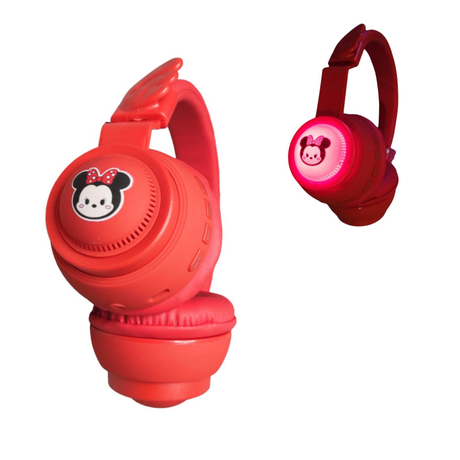 Audífonos de Diadema Bluetooth Minnie Mouse con Luz 