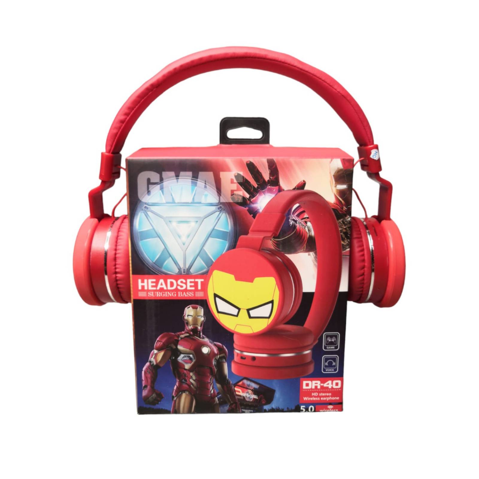 Audífonos de Diadema Bluetooth Iron Man 