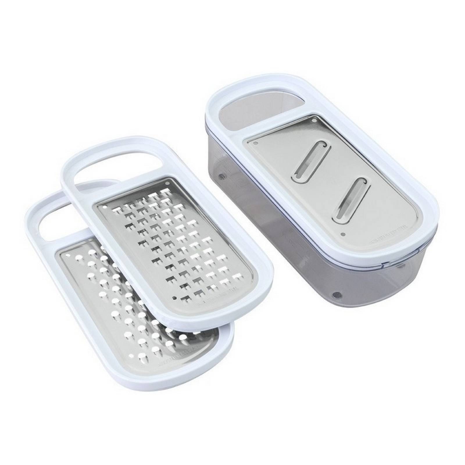 Multi Rallador De Verduras Con Recipiente Graduado Metaltex