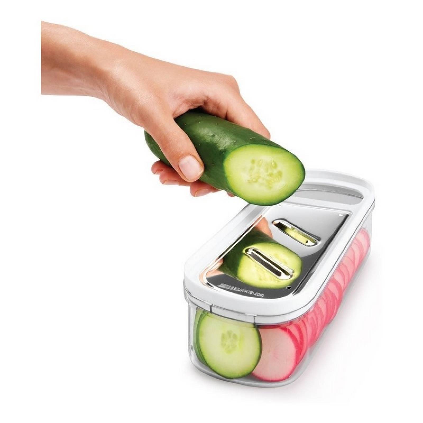 Multi Rallador De Verduras Con Recipiente Graduado Metaltex