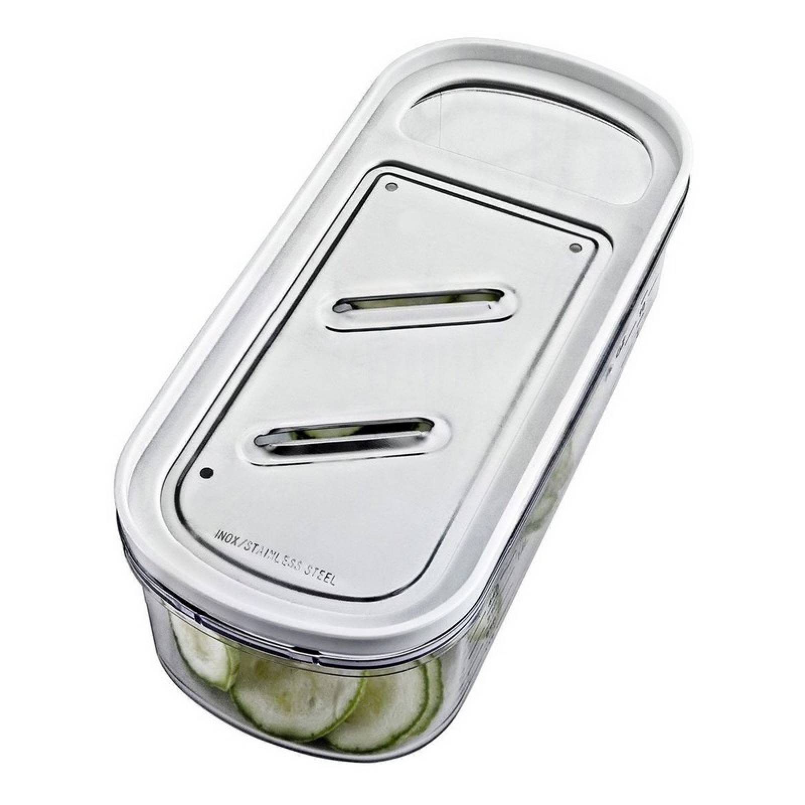 Multi Rallador De Verduras Con Recipiente Graduado Metaltex