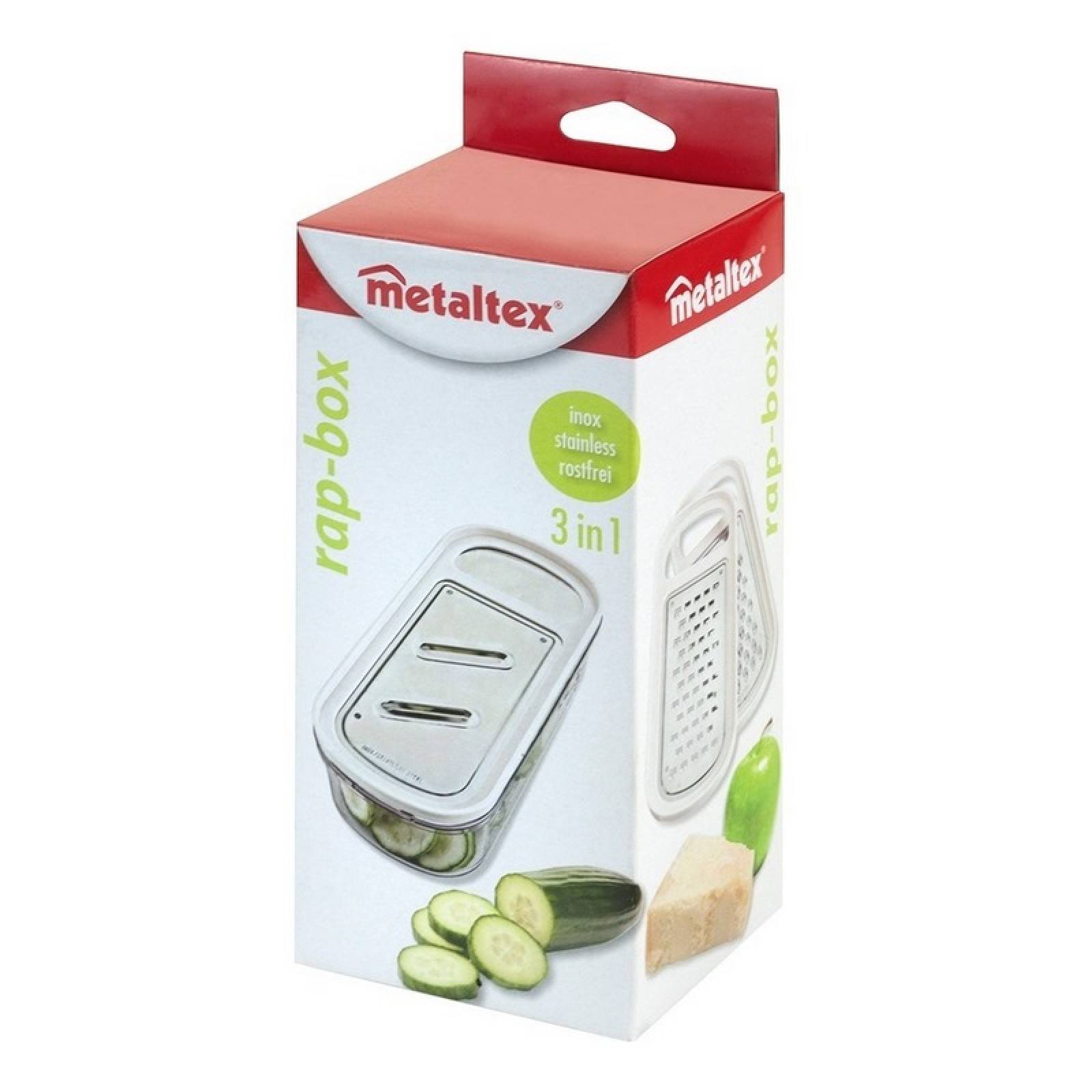 Multi Rallador De Verduras Con Recipiente Graduado Metaltex