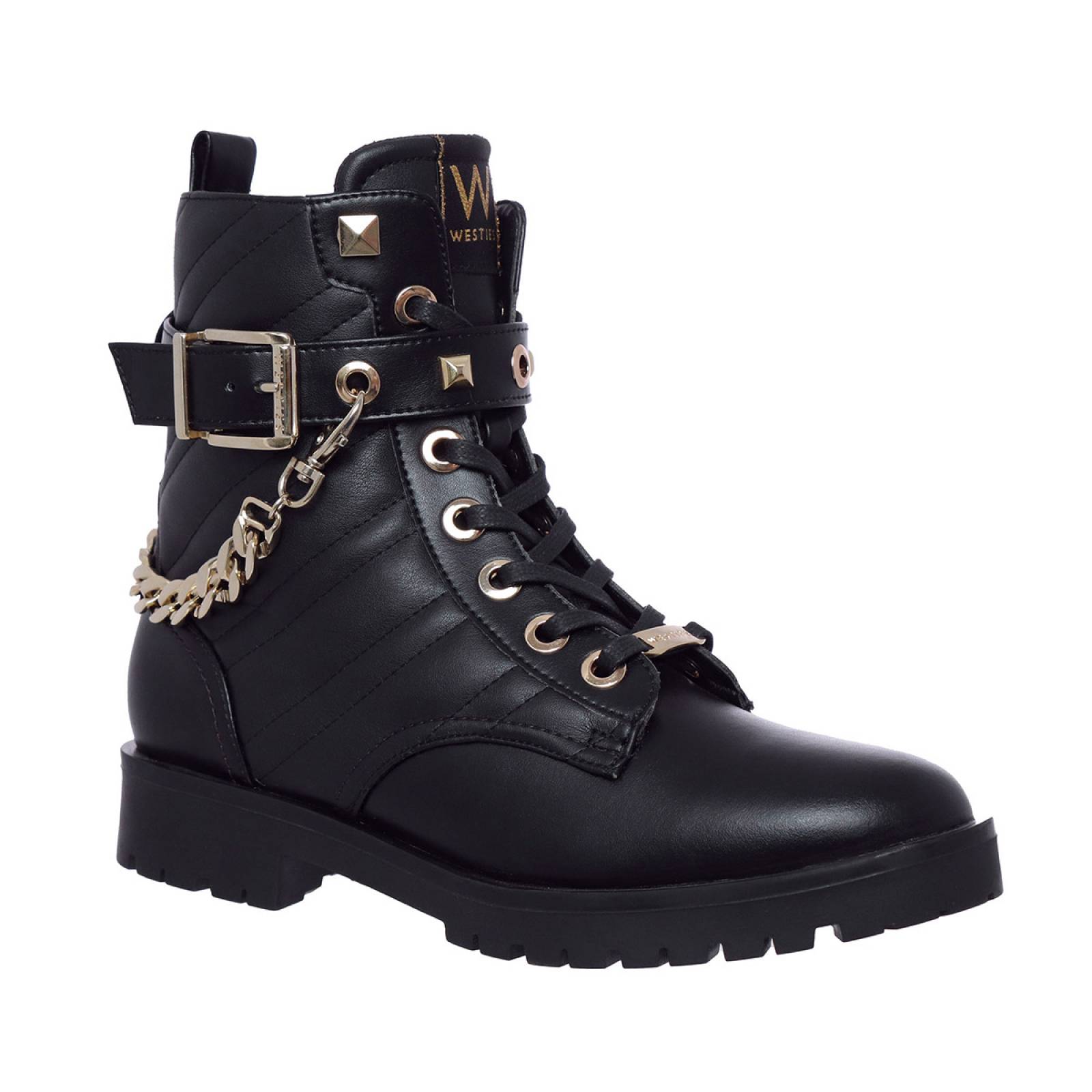 Bota para Dama Westies modelo WEAKITA2 color negro, composición sintetico