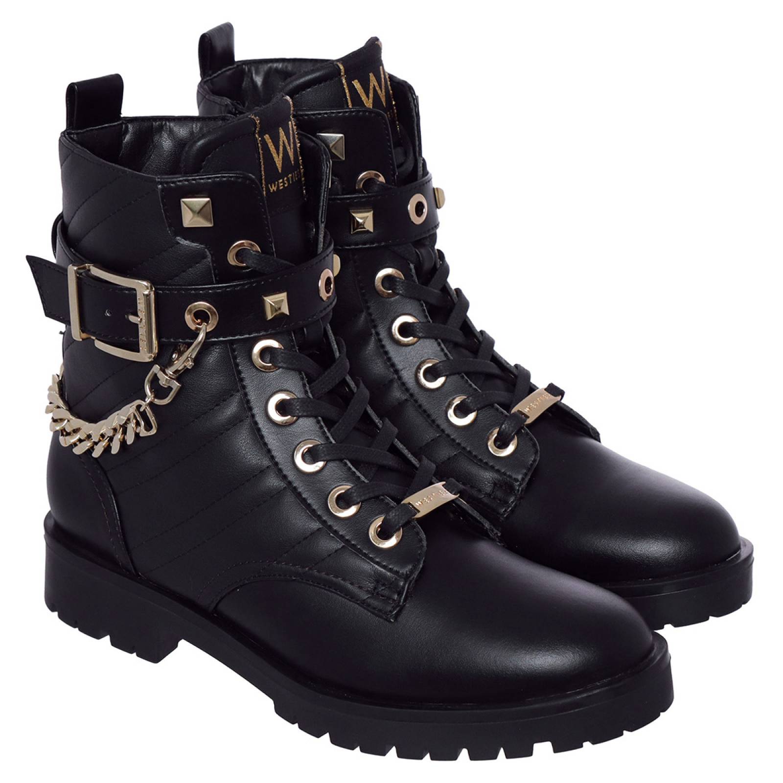 Bota para Dama Westies modelo WEAKITA2 color negro, composición sintetico