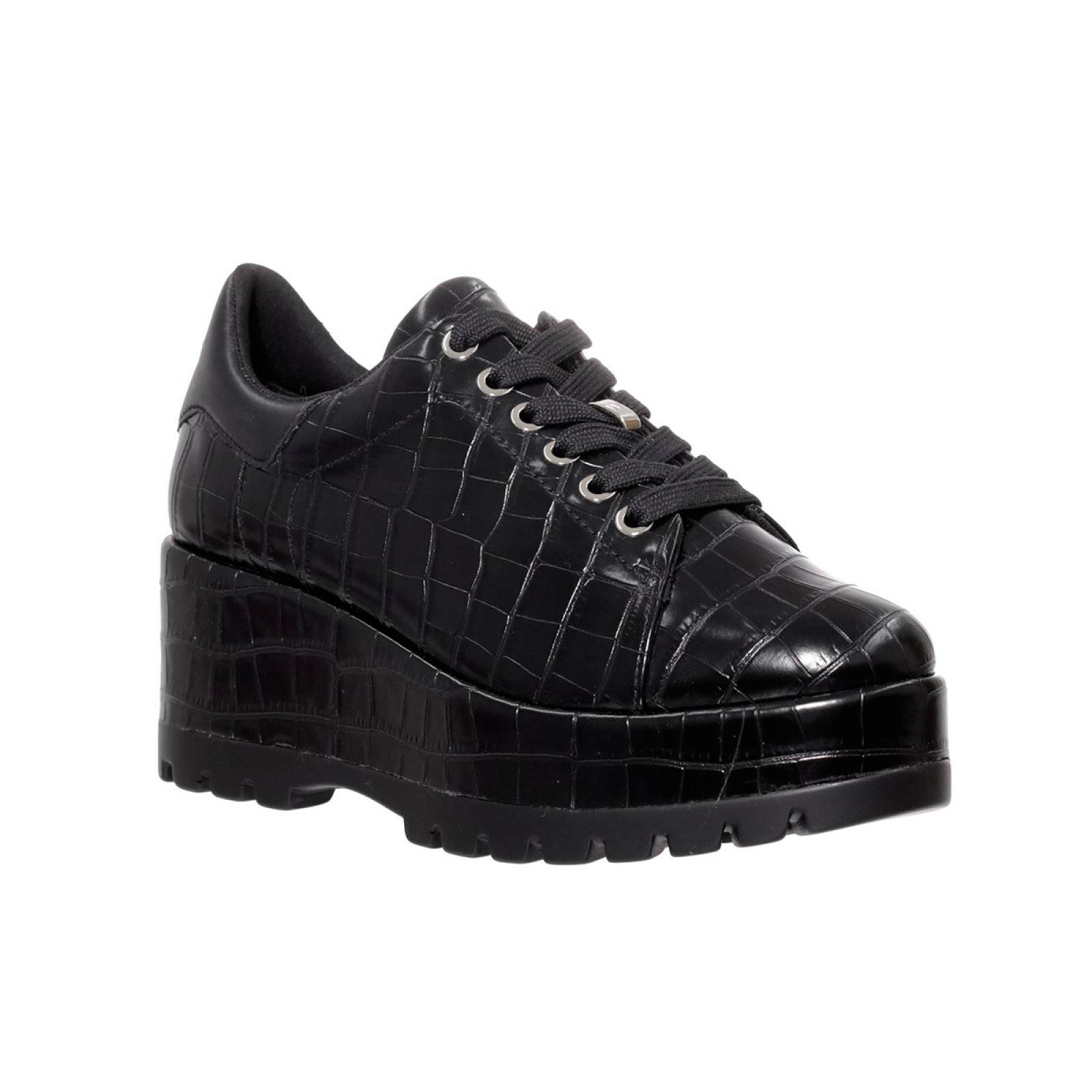 Zapato Tipo Mocasin para Dama Westies modelo WESKOG color negro, composición sintetico