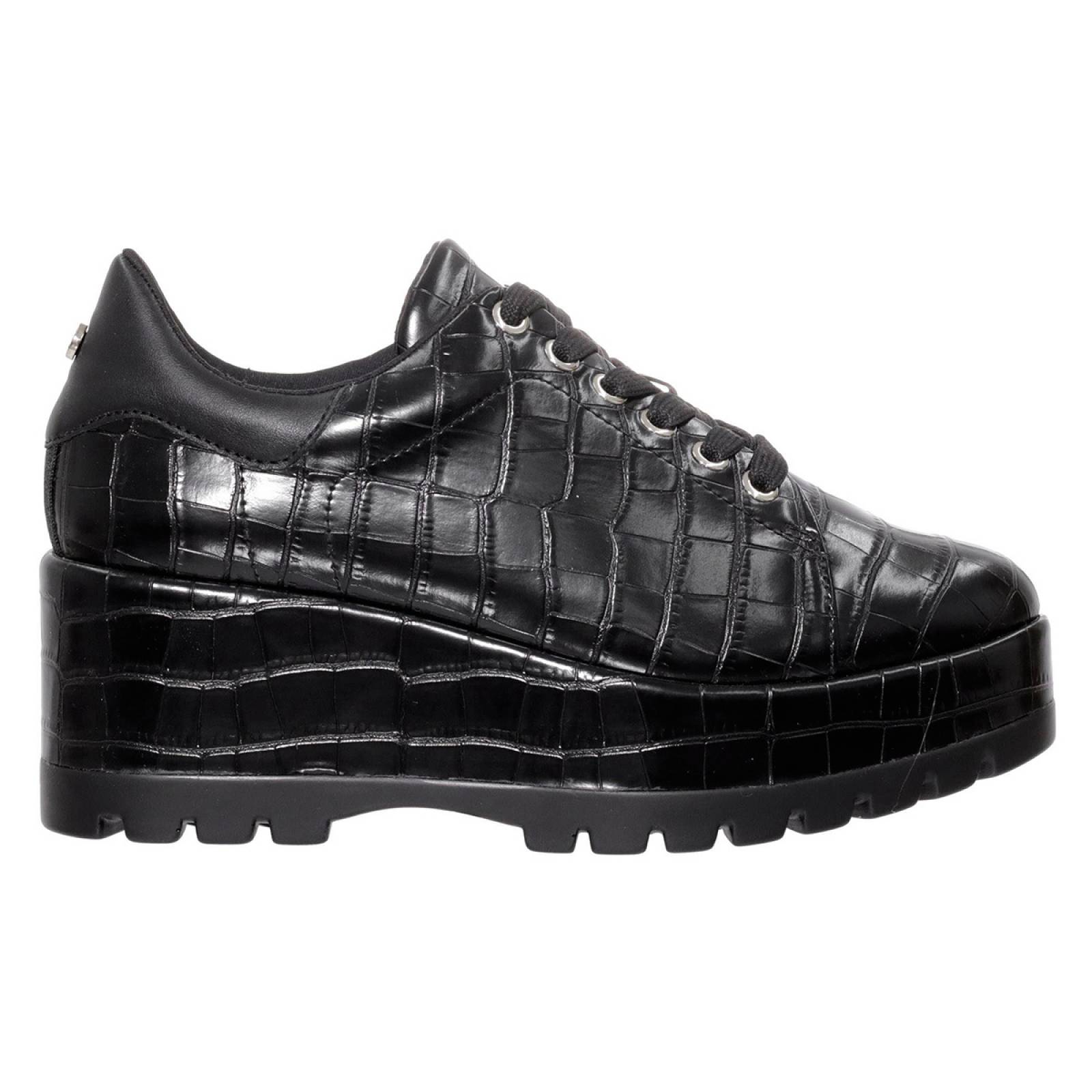 Zapato Tipo Mocasin para Dama Westies modelo WESKOG color negro, composición sintetico