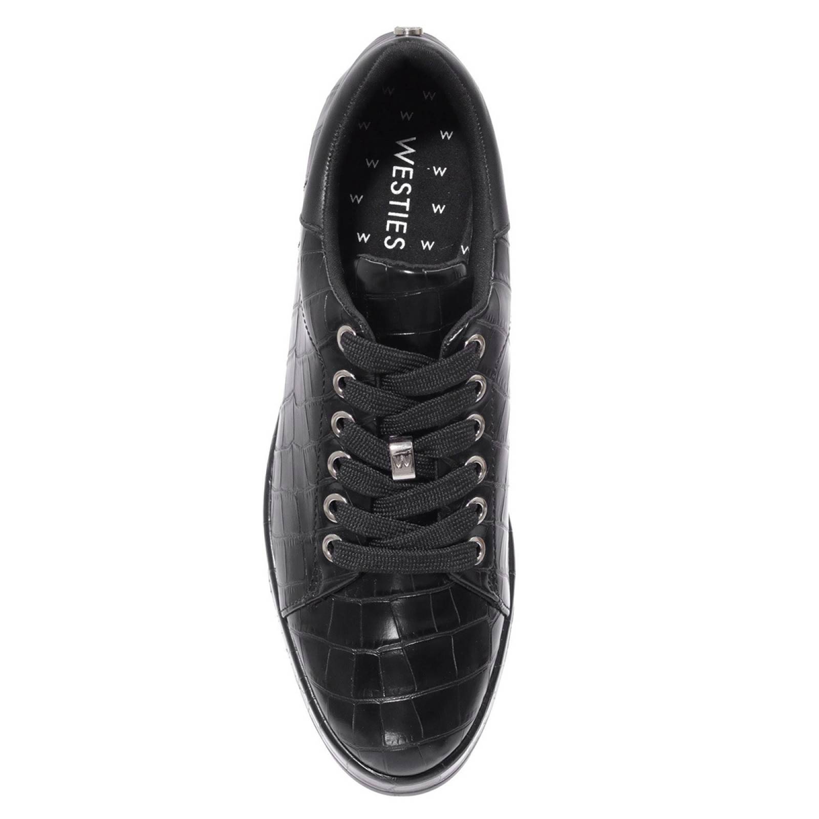 Zapato Tipo Mocasin para Dama Westies modelo WESKOG color negro, composición sintetico
