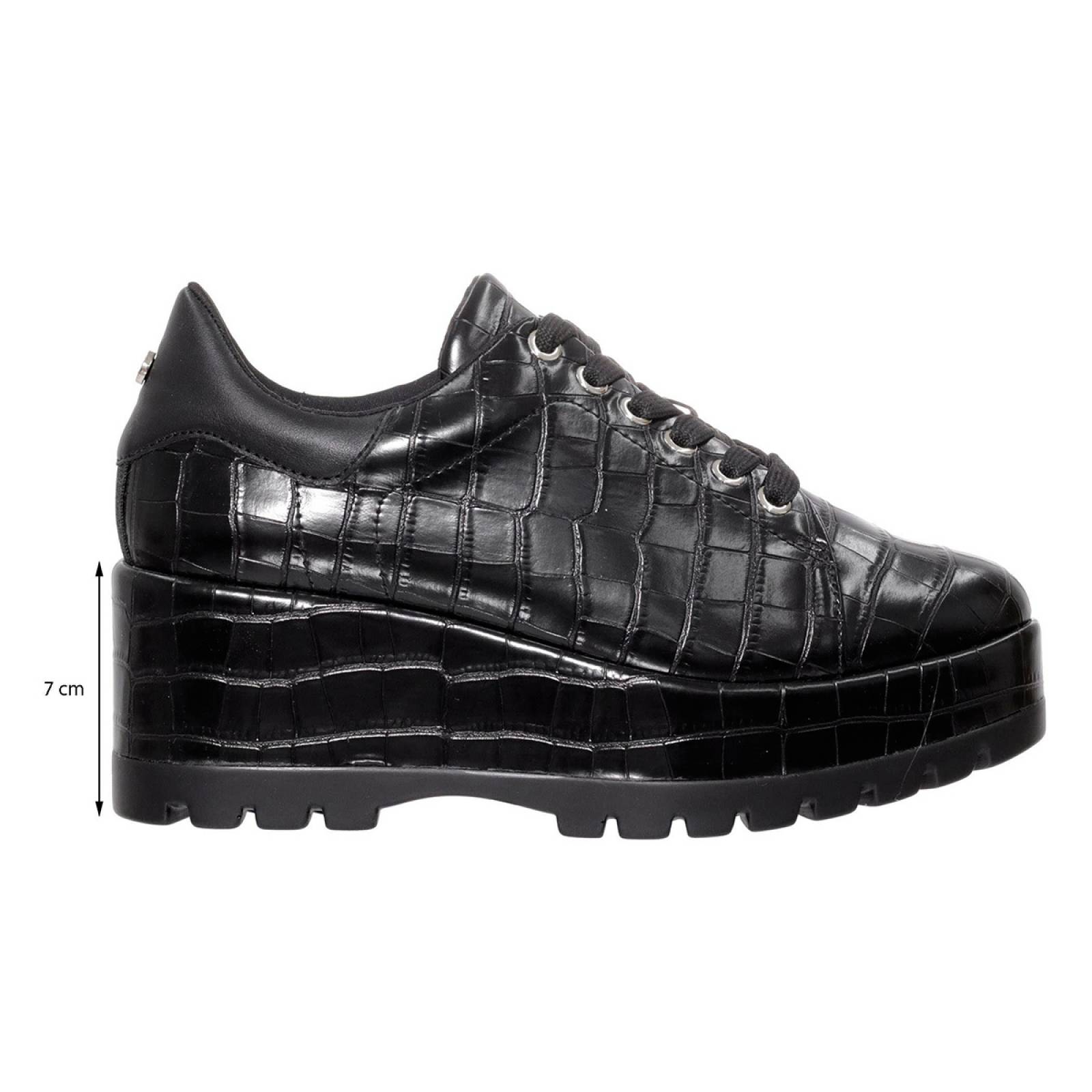 Zapato Tipo Mocasin para Dama Westies modelo WESKOG color negro, composición sintetico