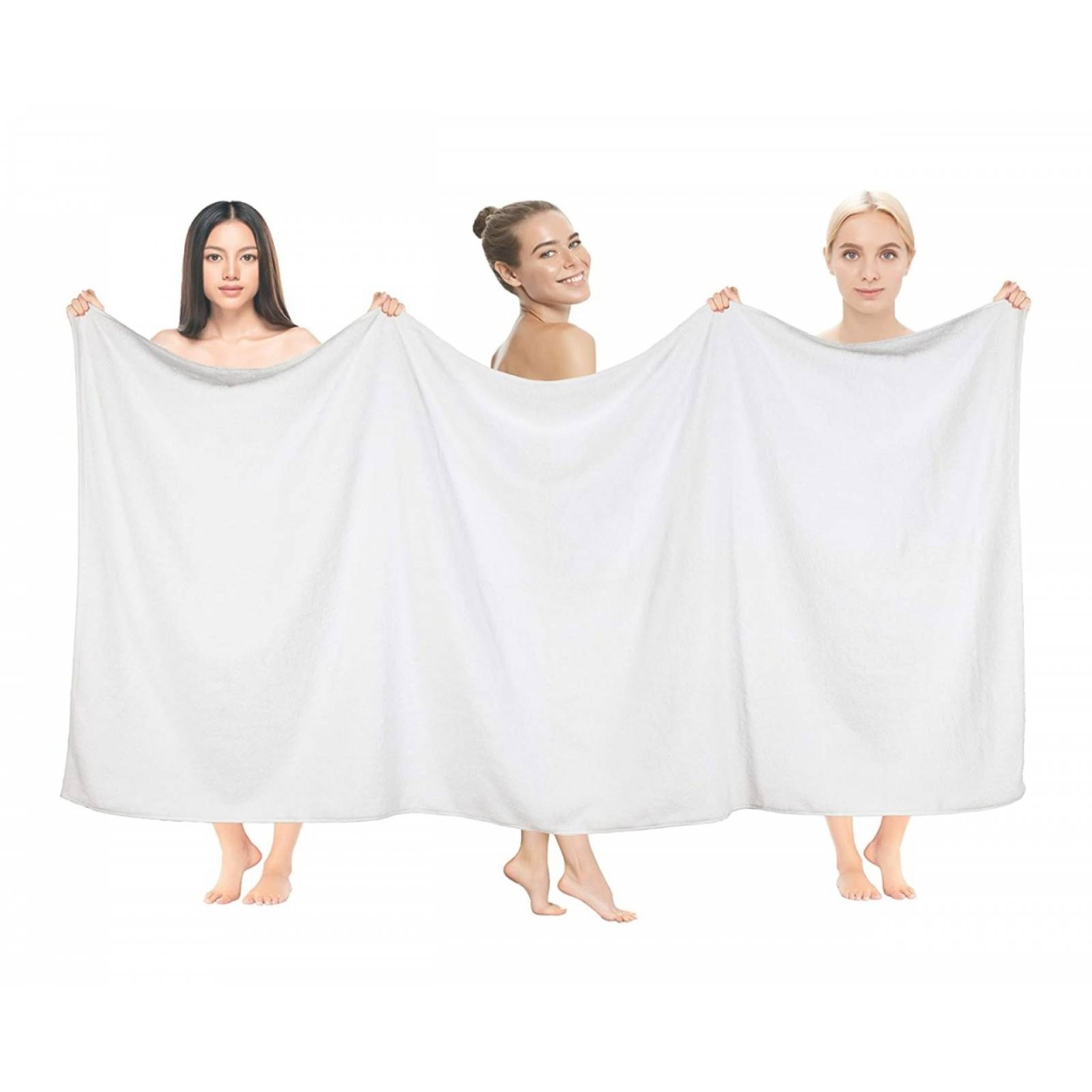 5 Toallas Medio Baño 140 cmx80 cm100 % Algodón