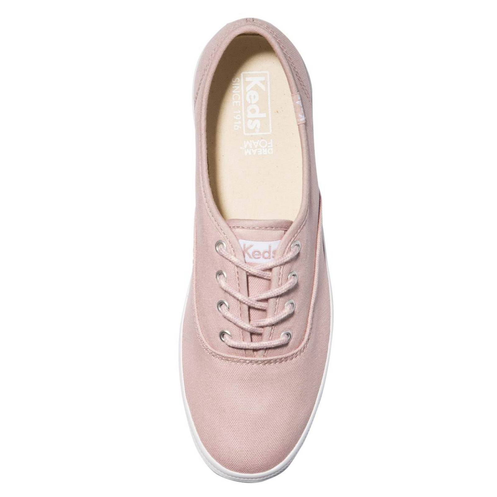 Tenis para Dama Keds modelo WF64026 color rosa, composición lona